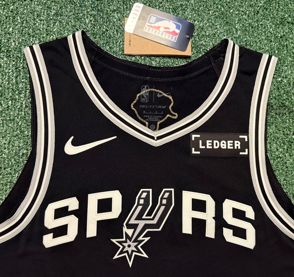 Victor Wembanyama San Antonio Spurs Jersey #1 Nike ADV Authentic Black Size 48 (L) NBA