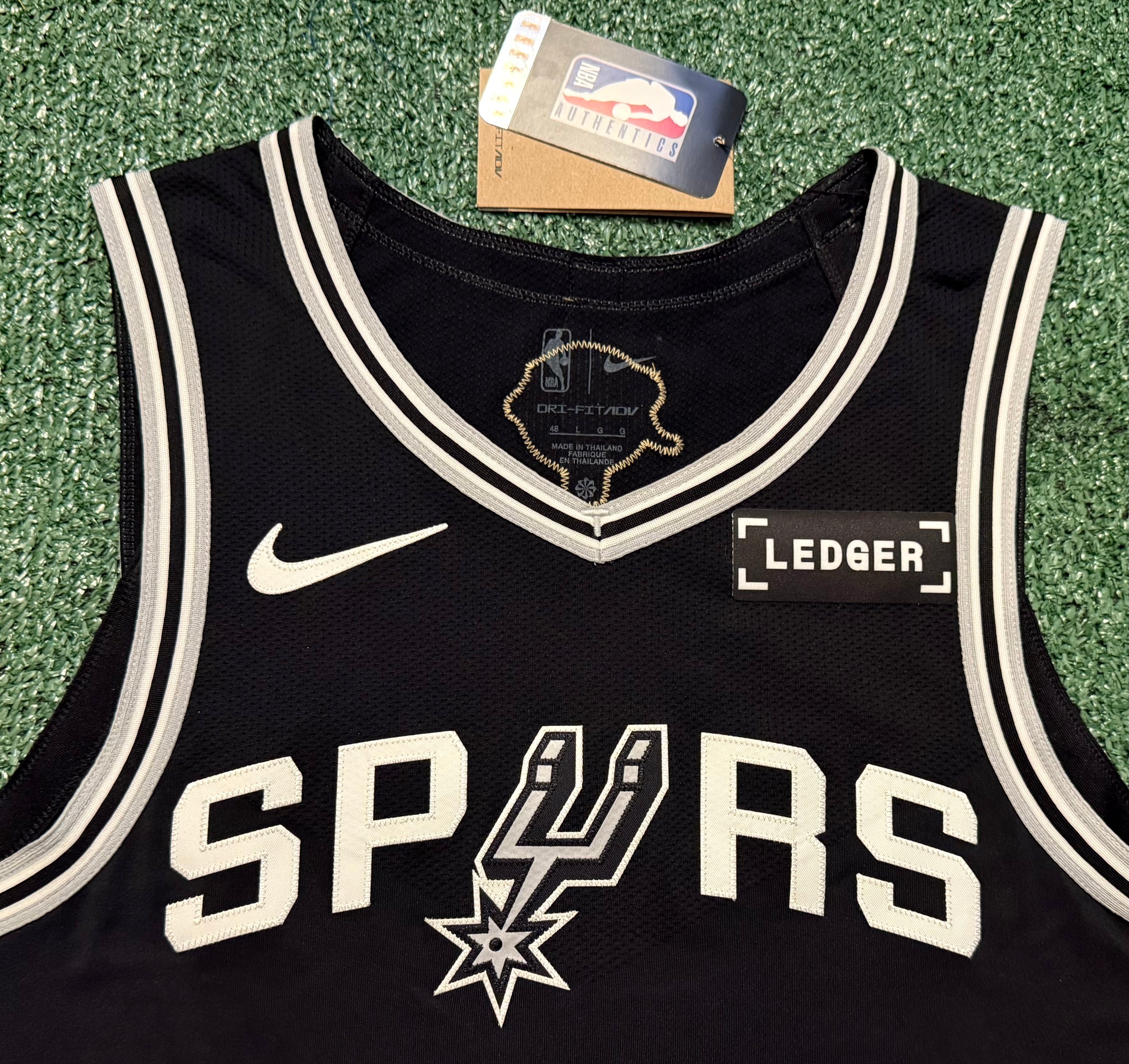 Victor Wembanyama San Antonio Spurs Jersey #1 Nike ADV Authentic Black Size 48 (L) NBA