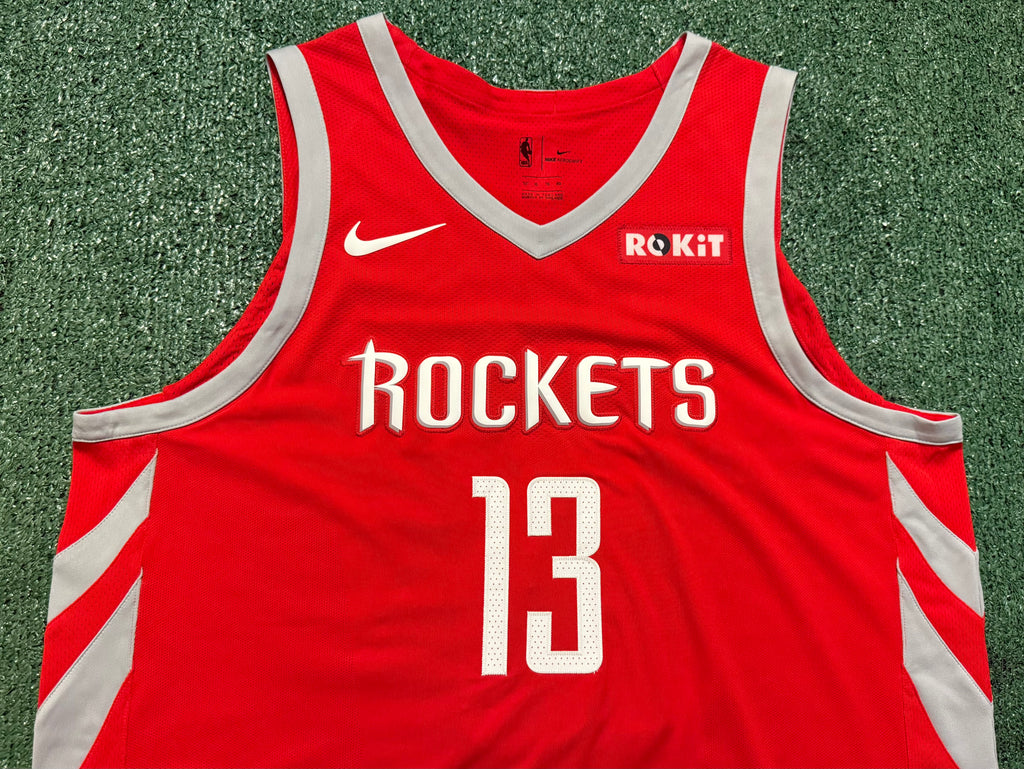 James Harden Houston Rockets Jersey #1 Nike AeroSwift Authentic Red Size 52 (XL) NBA