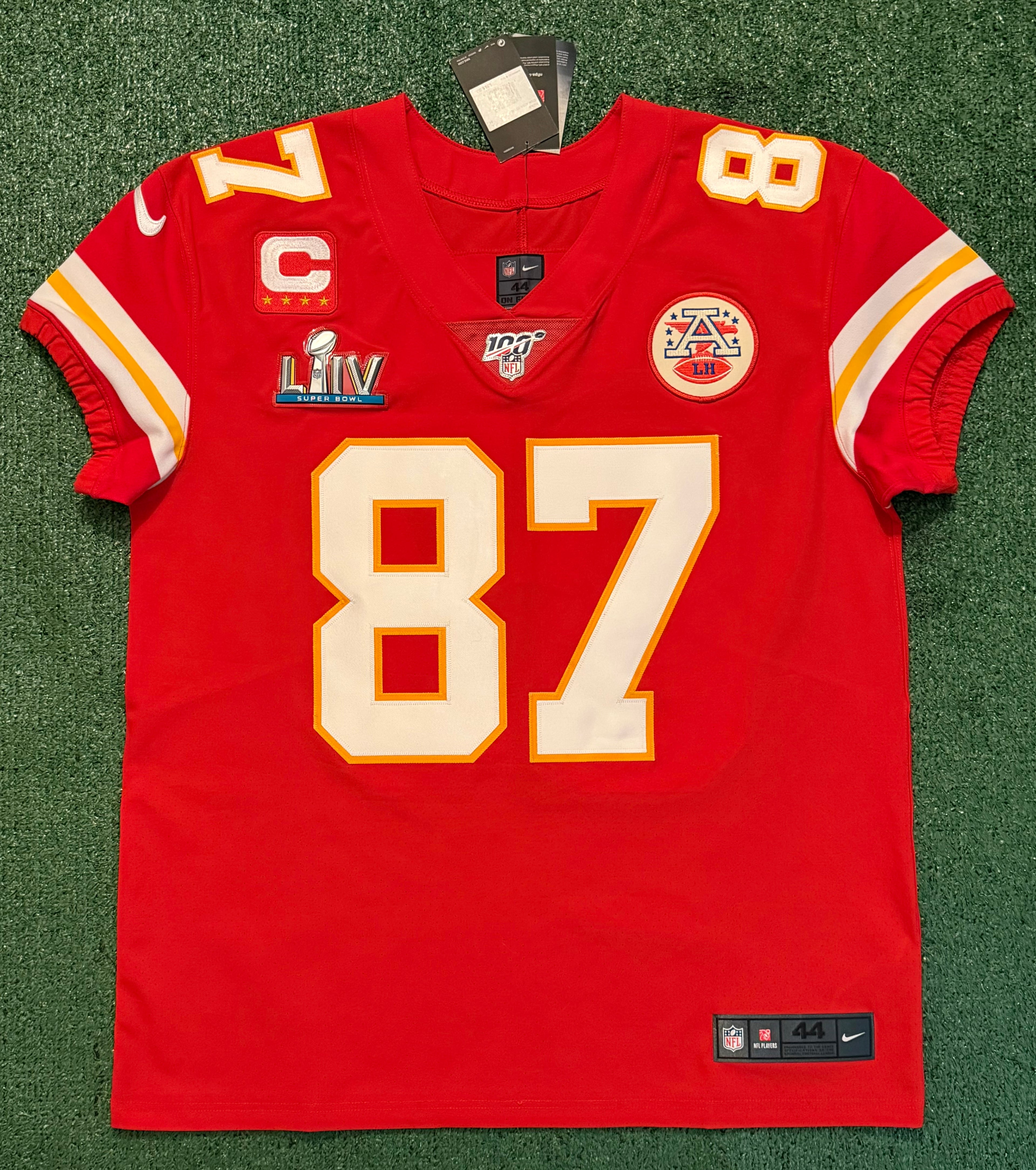 Travis Kelce Kansas City Chiefs Jersey #87 Nike Vapor Elite Red Size 44 (Large) NFL
