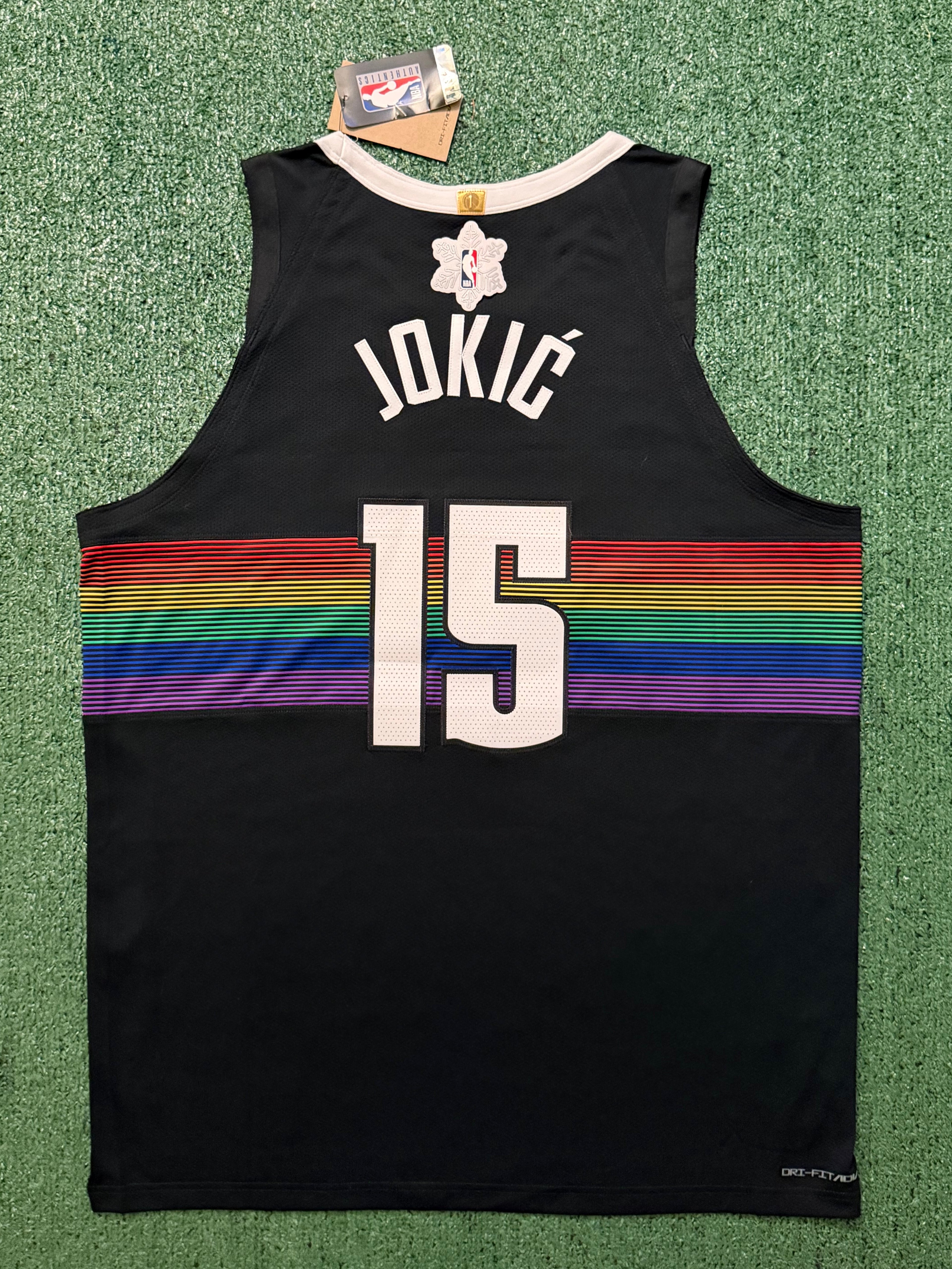 Nikola Jokic Denver Nuggets Jersey #15 Nike ADV Authentic Black Size 52 (XL) NBA
