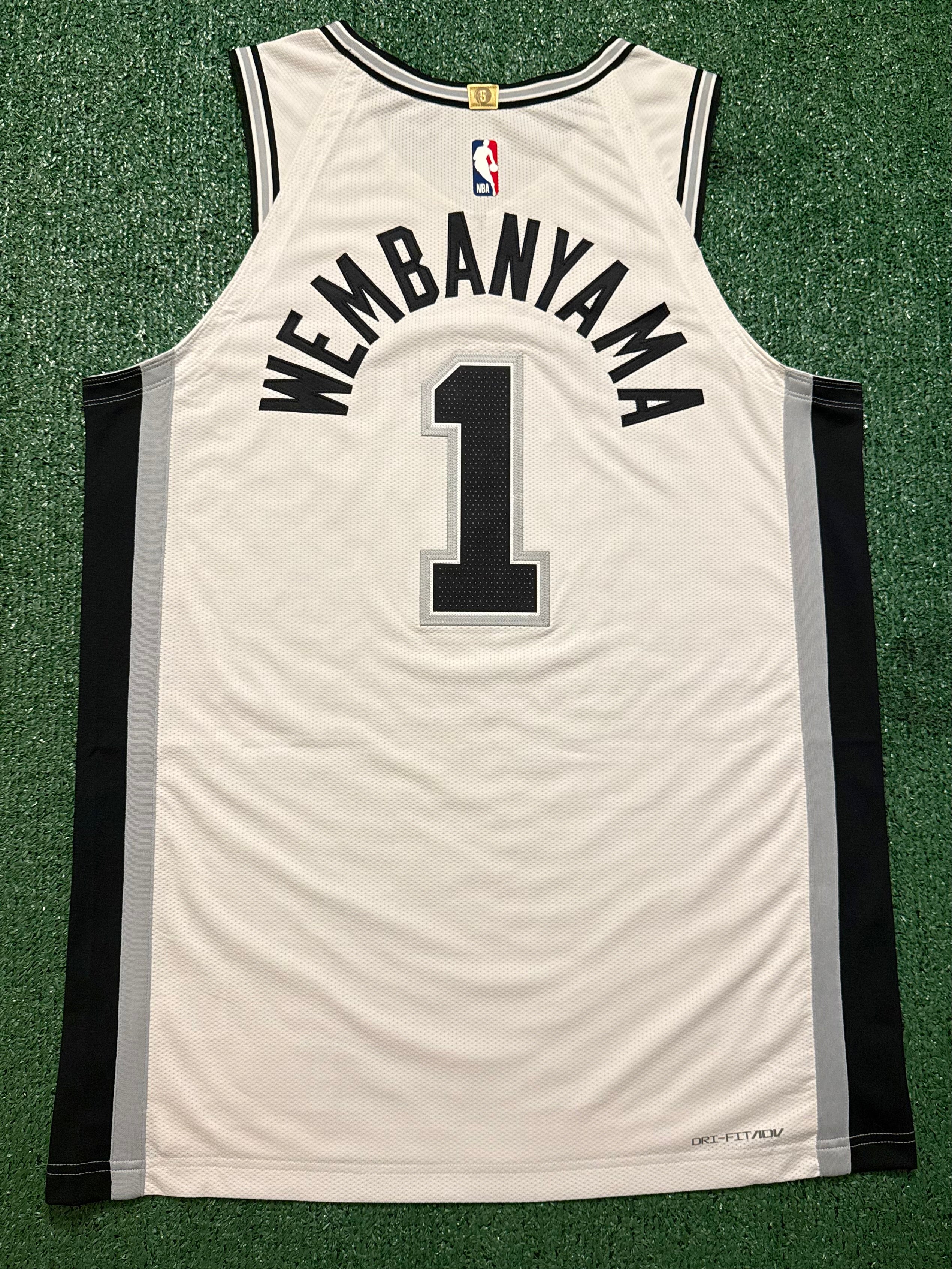 Victor Wembanyama San Antonio Spurs Jersey #1 Nike ADV Authentic White Size 48 (L) NBA