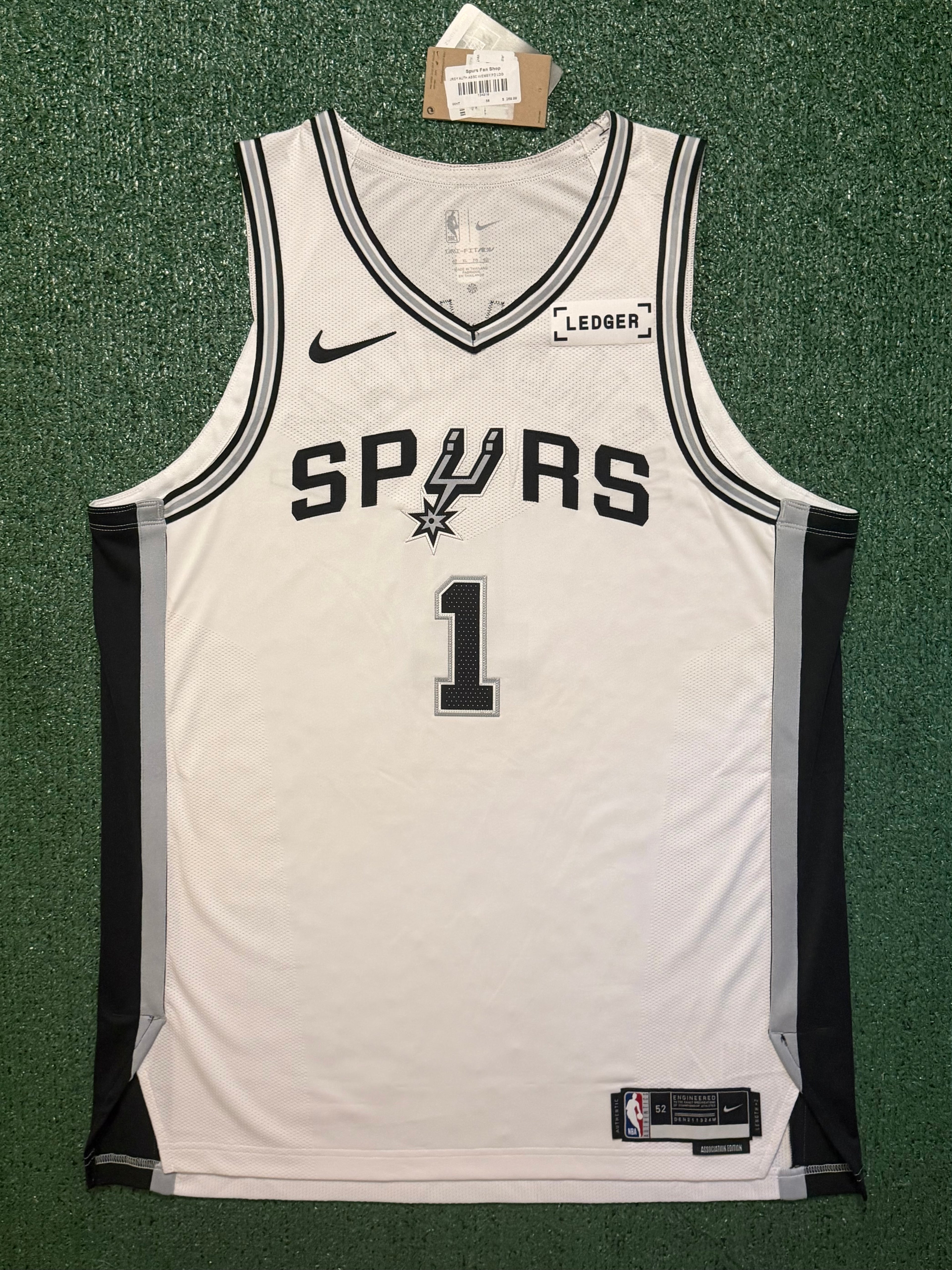 Victor Wembanyama San Antonio Spurs Jersey #1 Nike ADV Authentic White Size 52 (XL) NBA