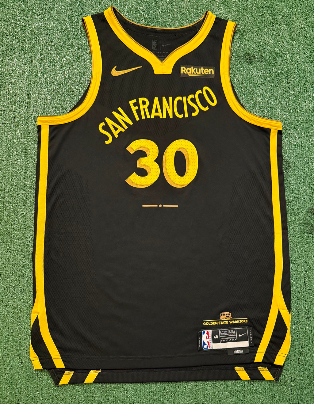 Steph Curry Golden State Warriors Jersey #30 Nike ADV Authentic Black Size 48 (L) NBA