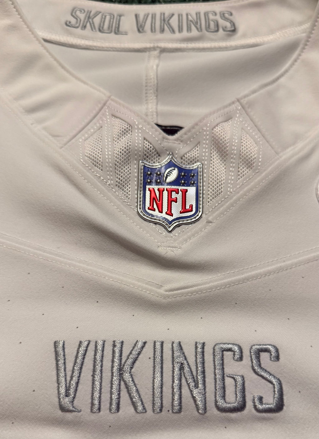 Justin Jefferson Minnesota Vikings Jersey #18 Nike Vapor FUSE Elite White Size 40 (Medium) NFL