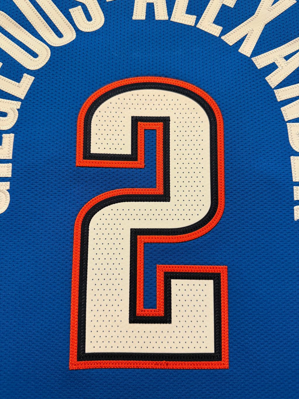 Shai Gilgeous-Alexander Oklahoma City Thunder Jersey #2 Nike ADV Authentic Blue Size 44 (M) NBA