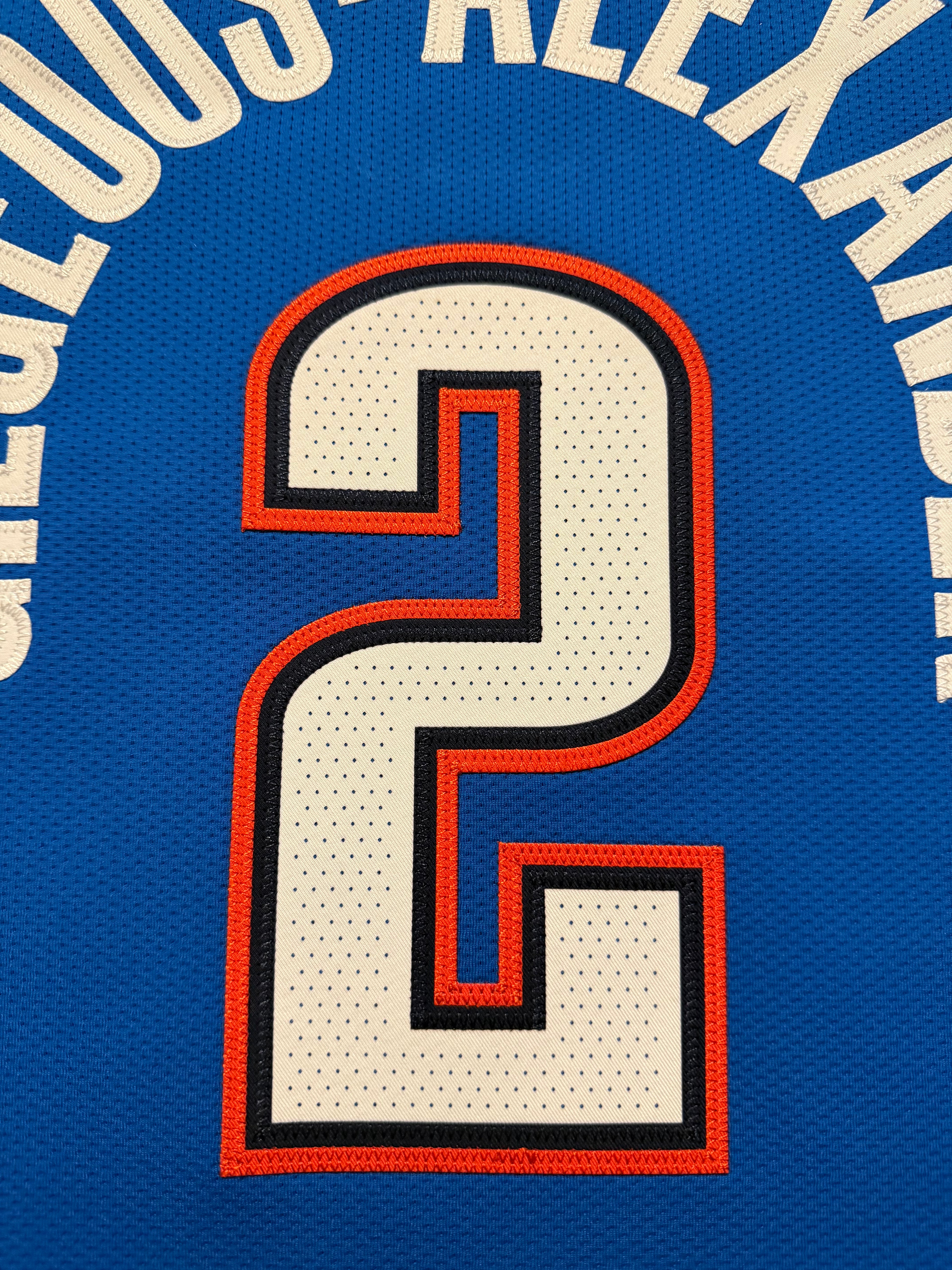 Shai Gilgeous-Alexander Oklahoma City Thunder Jersey #2 Nike ADV Authentic Blue Size 44 (M) NBA