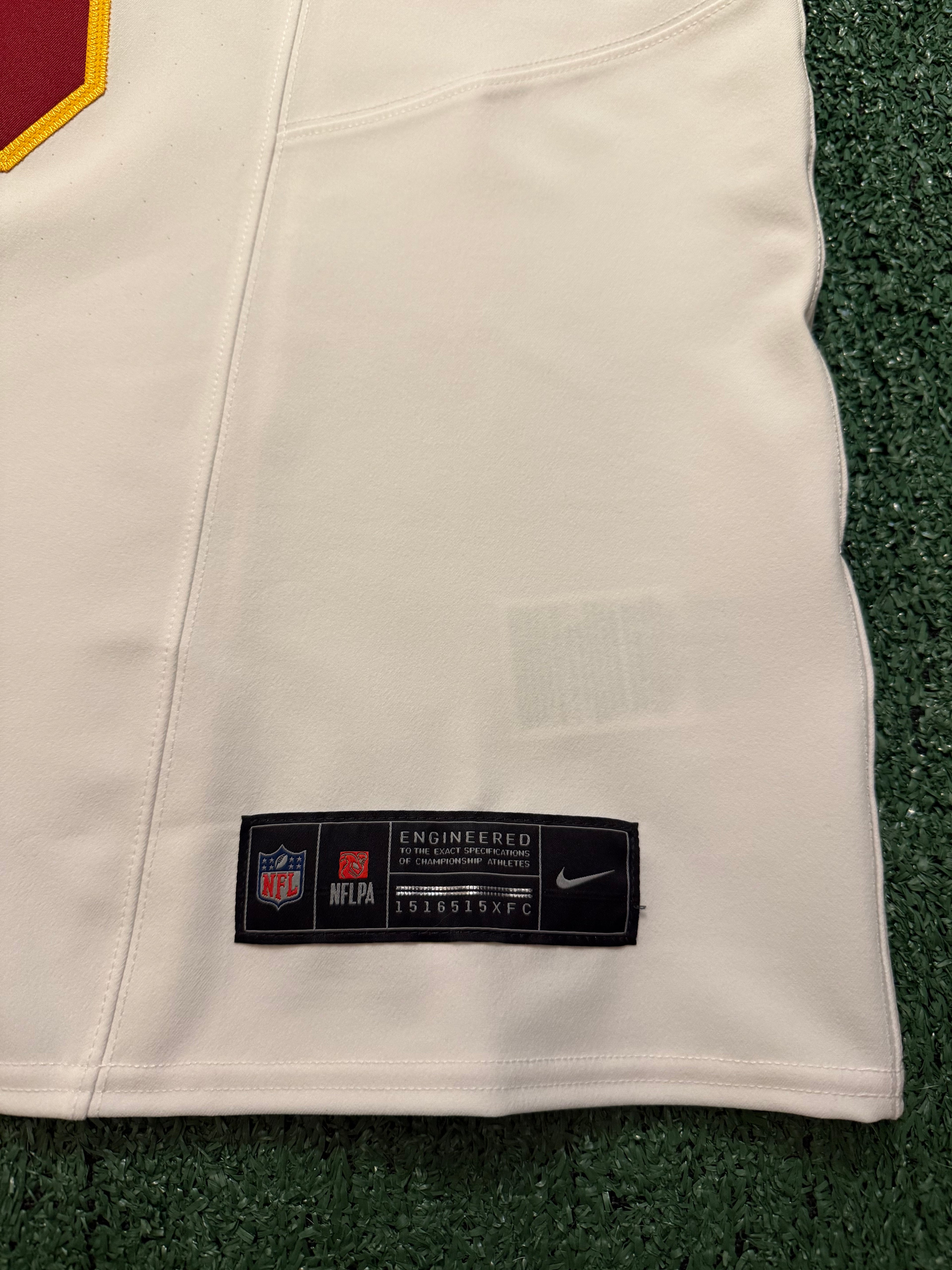 Jayden Daniels Washington Commanders Jersey #5 Nike Vapor Fuse Elite White size 44 (Large) NFL