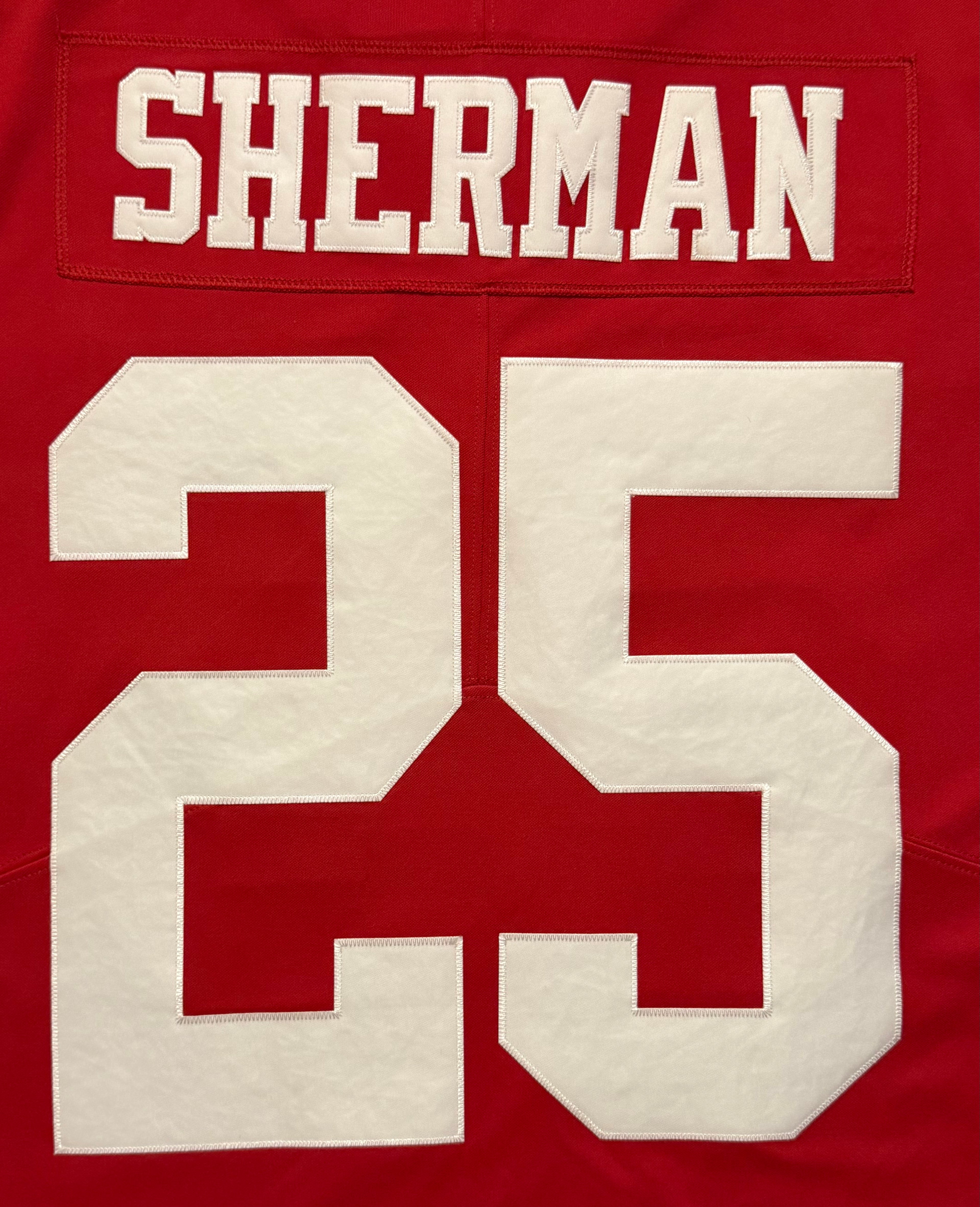 Richard Sherman San Francisco 49ers Jersey #25 Nike Vapor Limited Red Size (Medium) NFL