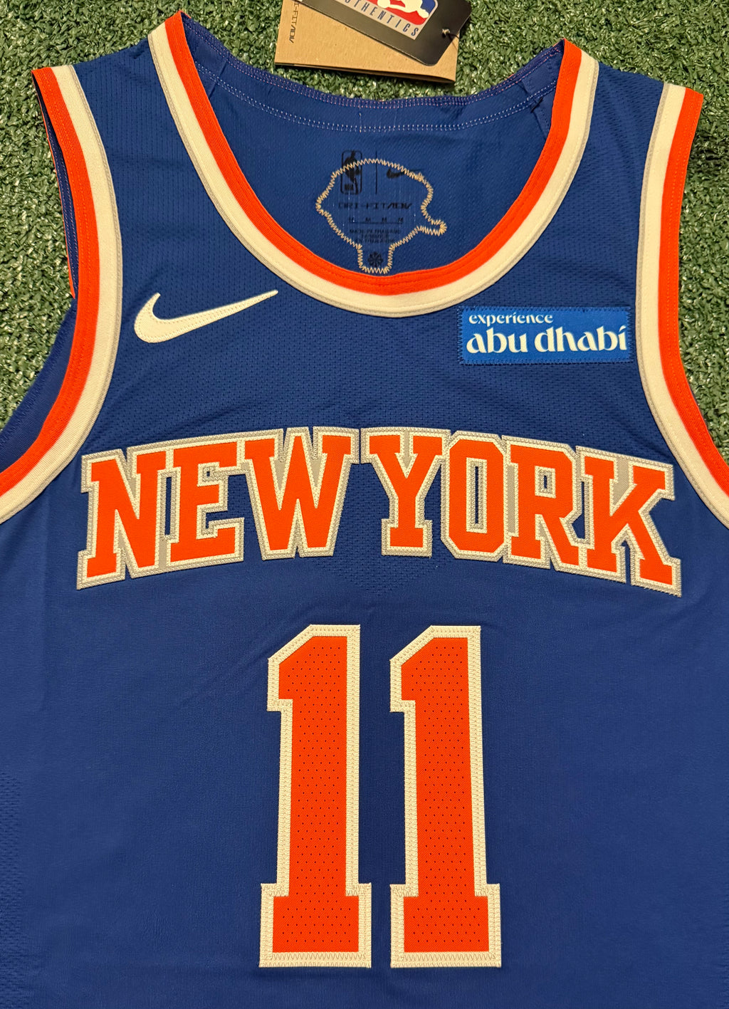 Jalen Brunson New York Knicks Jersey #11 Finals Nike ADV Authentic Blue Size 44 (M) NBA