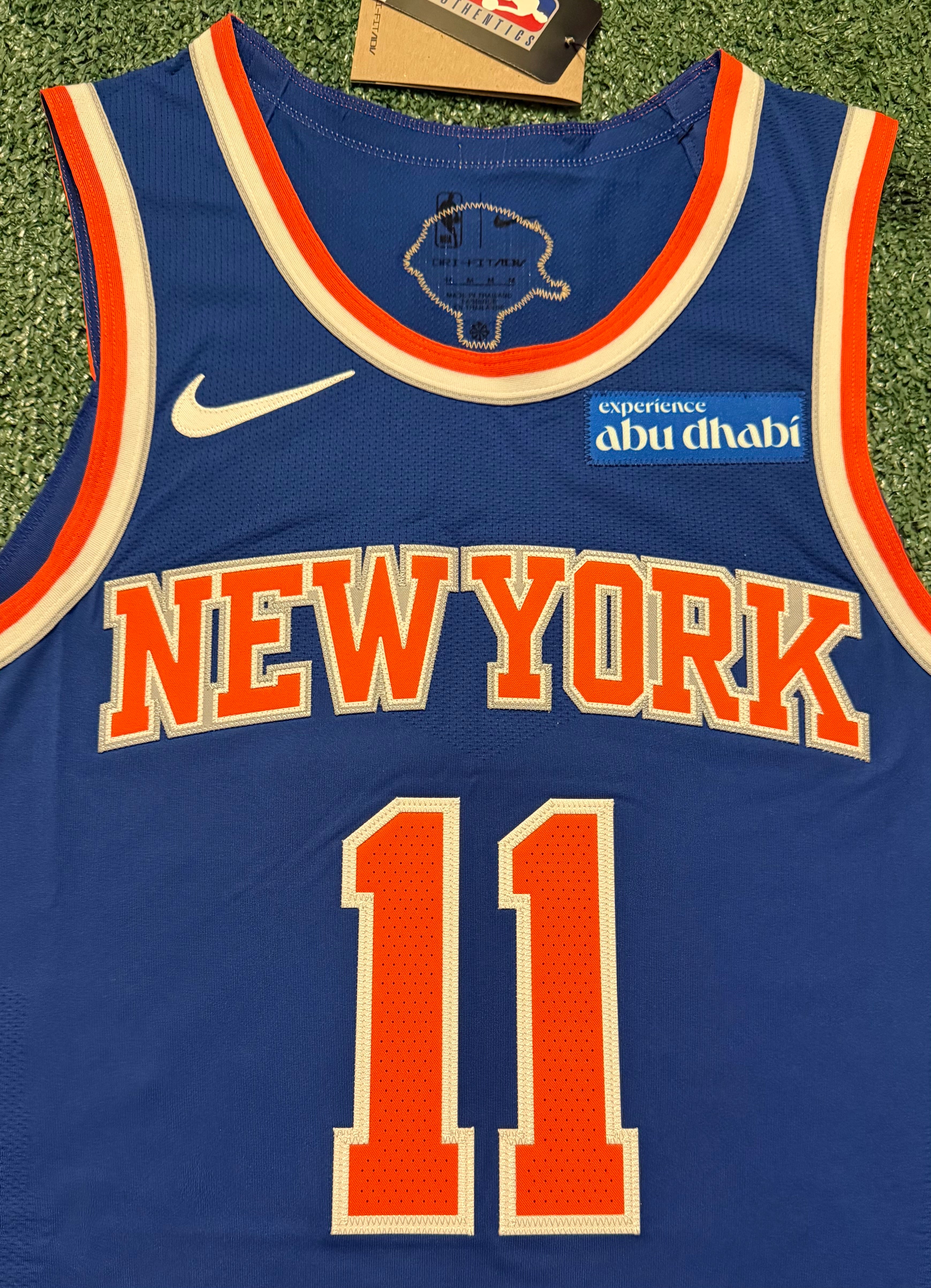 Jalen Brunson New York Knicks Jersey #11 Finals Nike ADV Authentic Blue Size 44 (M) NBA