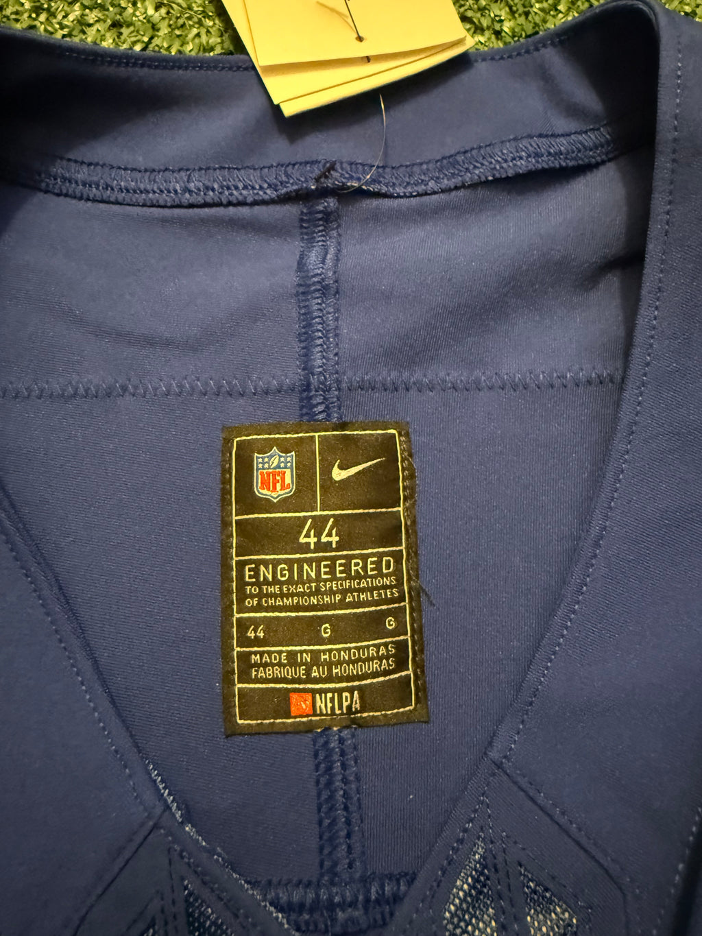 Malik Nabers New York Giants Jersey #1 Nike Vapor FUSE Elite blue size 44 (Large) NFL