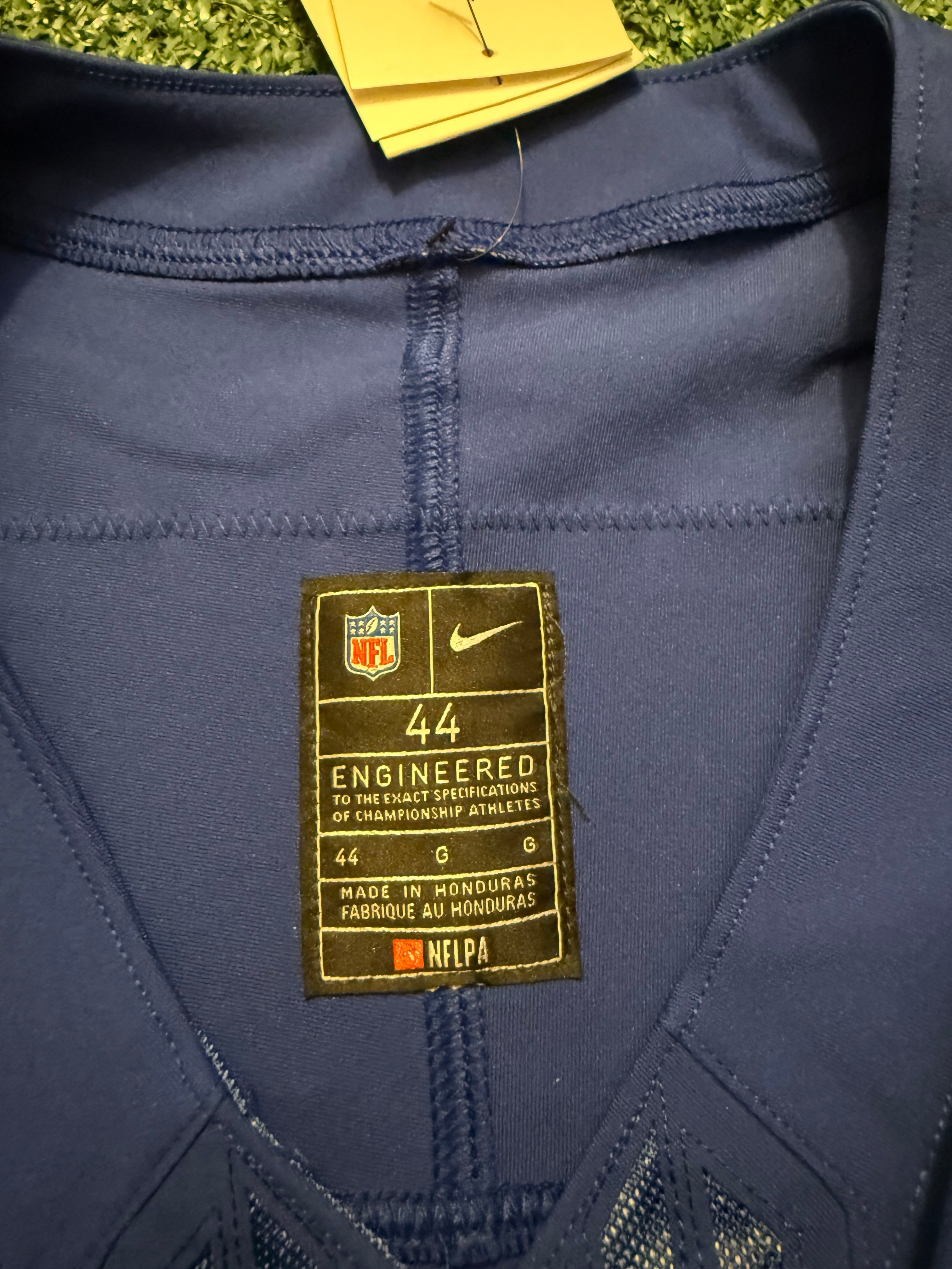 Malik Nabers New York Giants Jersey #1 Nike Vapor FUSE Elite blue size 44 (Large) NFL