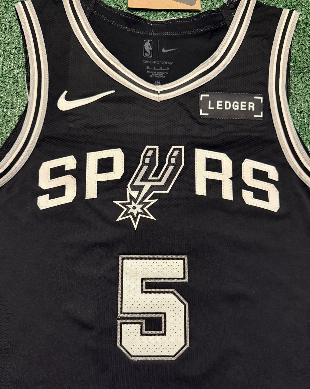 Stephon Castle San Antonio Spurs Jersey #5 Nike ADV Authentic Black Size 48 (L) NBA