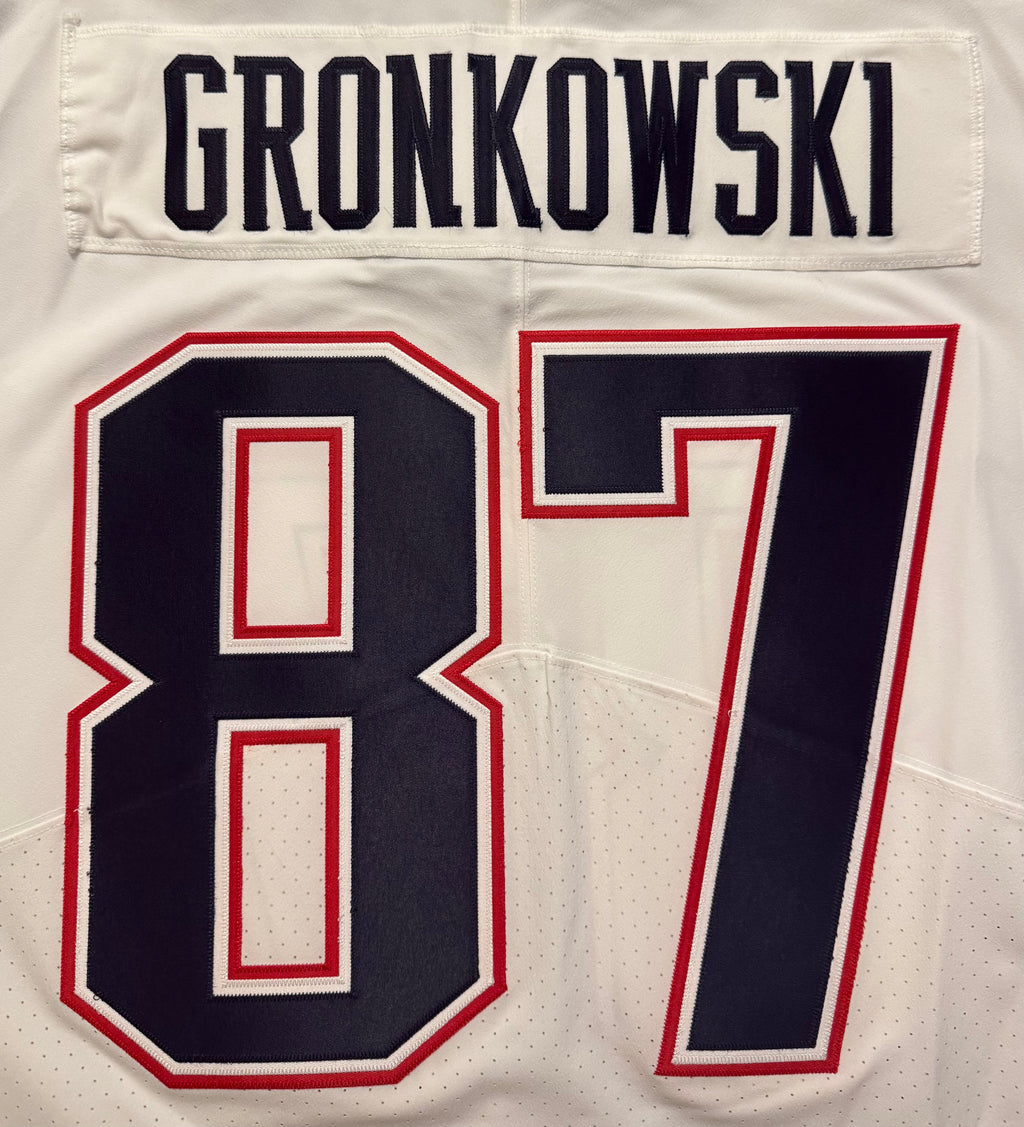 Rob Gronkowski New England Patriots Jersey #87 Nike Vapor Elite White Size 48 (XL) NFL