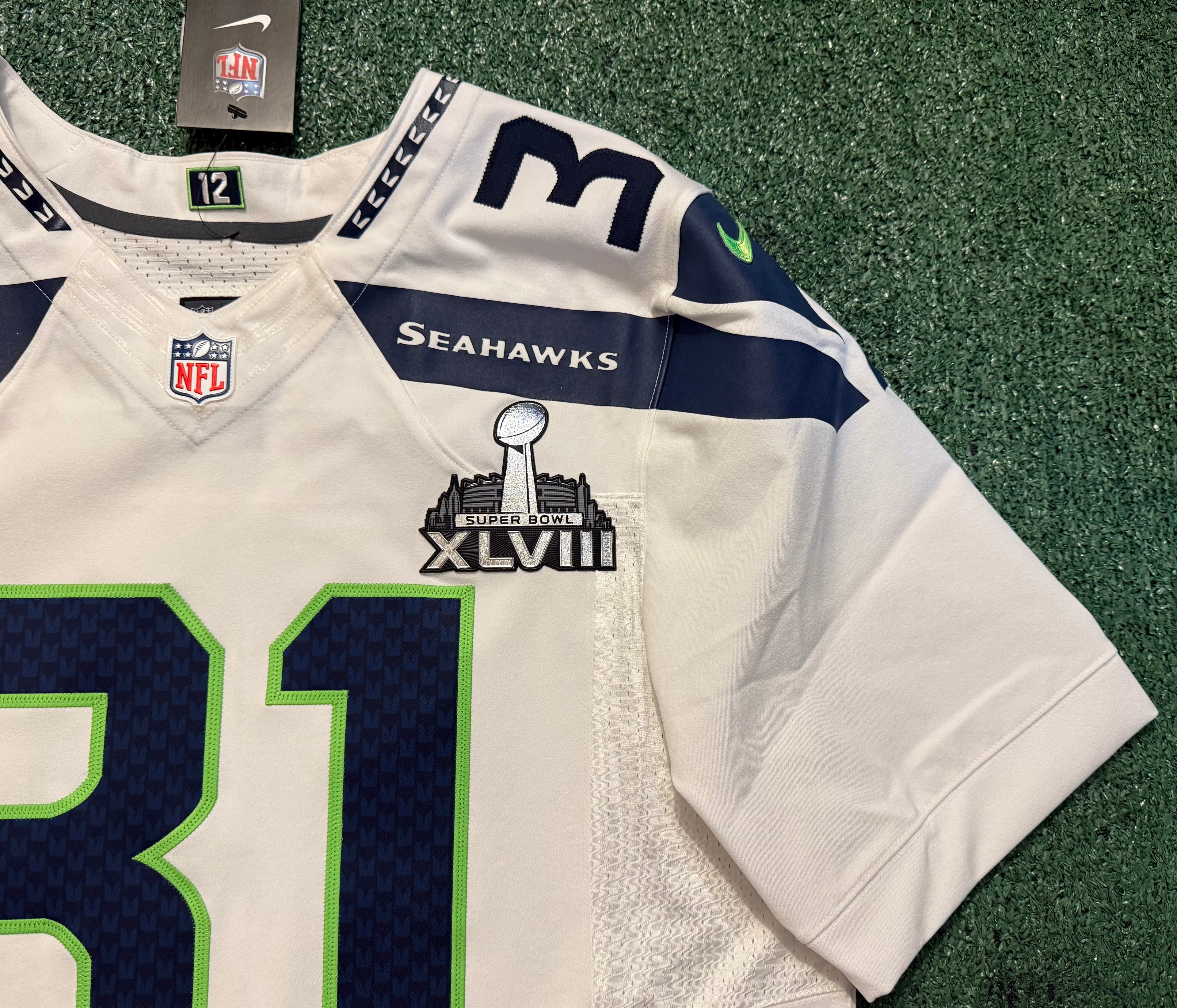Cam Chancellor Seattle Seahawks 
Jersey #31 Nike Elite white Size 44 (Large) NFL