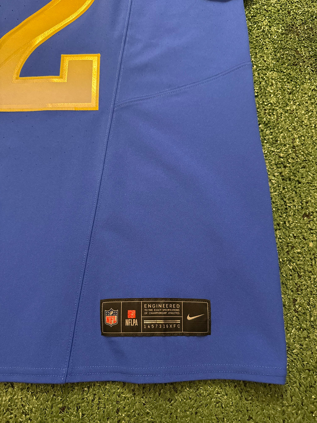 Puka Nacua Los Angeles Rams
Jersey #12 Nike Vapor FUSE Elite blue Size 44 (Large) NFL
