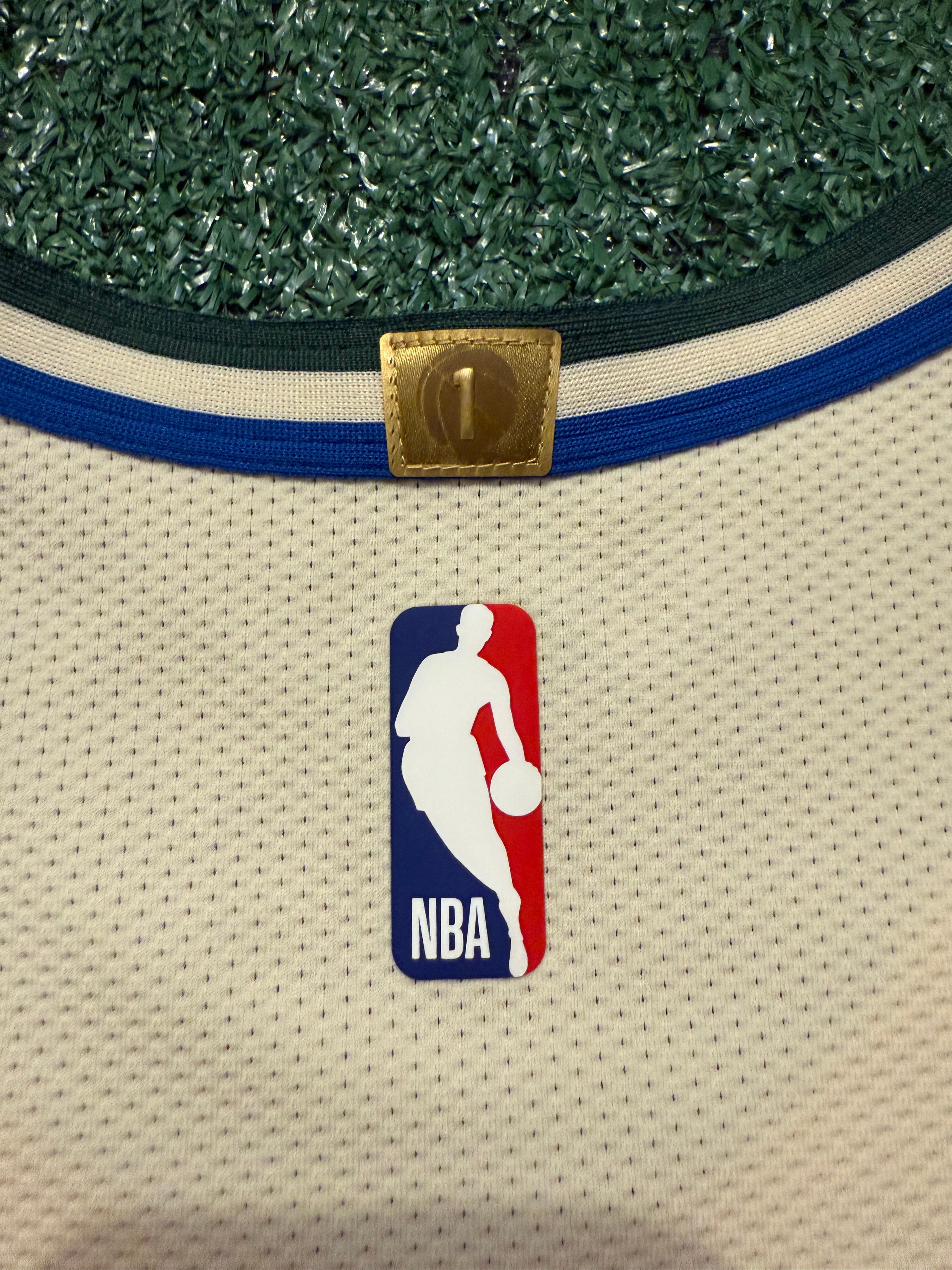 Giannis Antetokounmpo Milwaukee Bucks Jersey #34 Nike Vaporknit Authentic Cream Size 48 (Large) NBA
