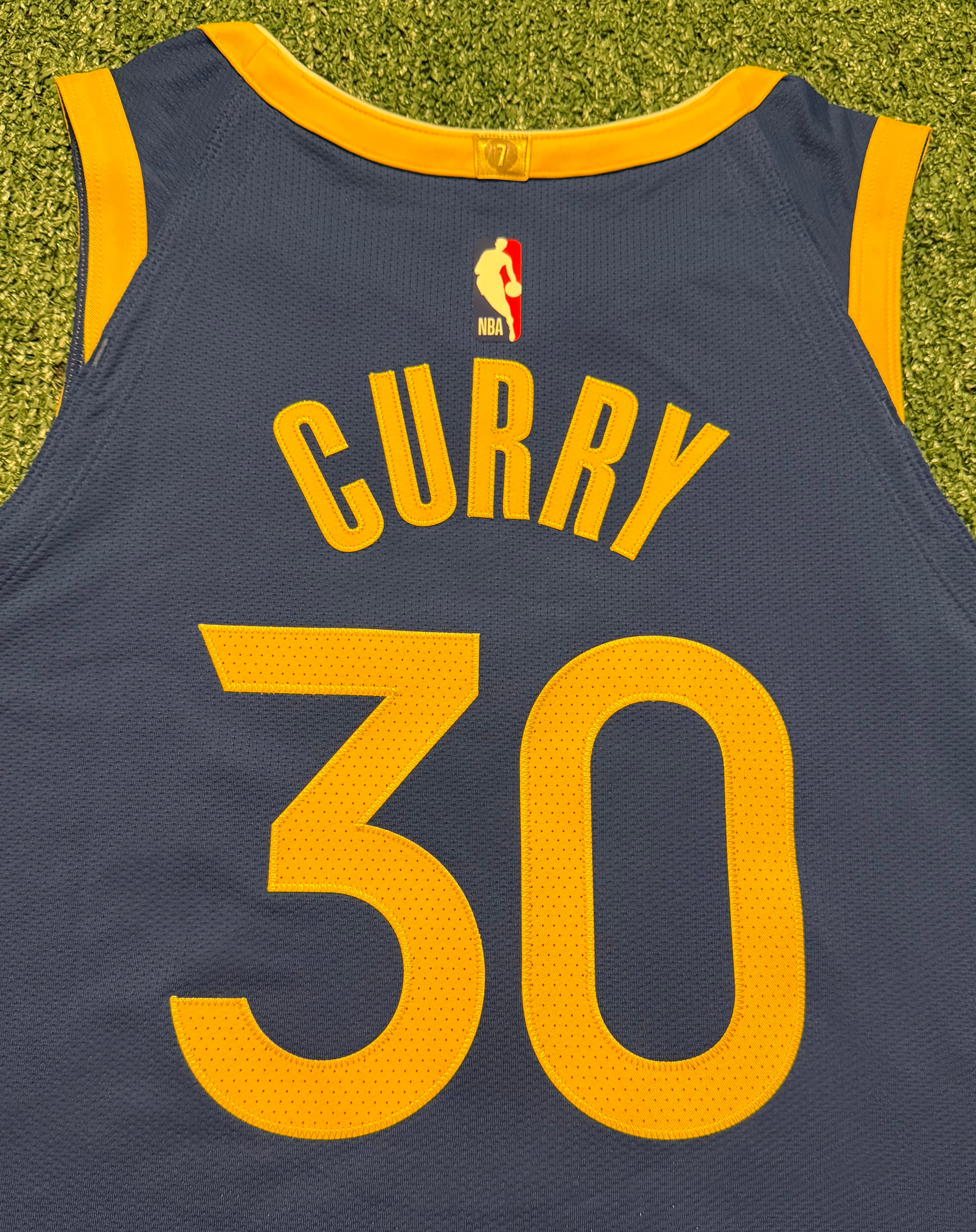 Steph Curry Golden State Warriors Jersey #30 Nike ADV Authentic Blue Size 48 (L) NBA