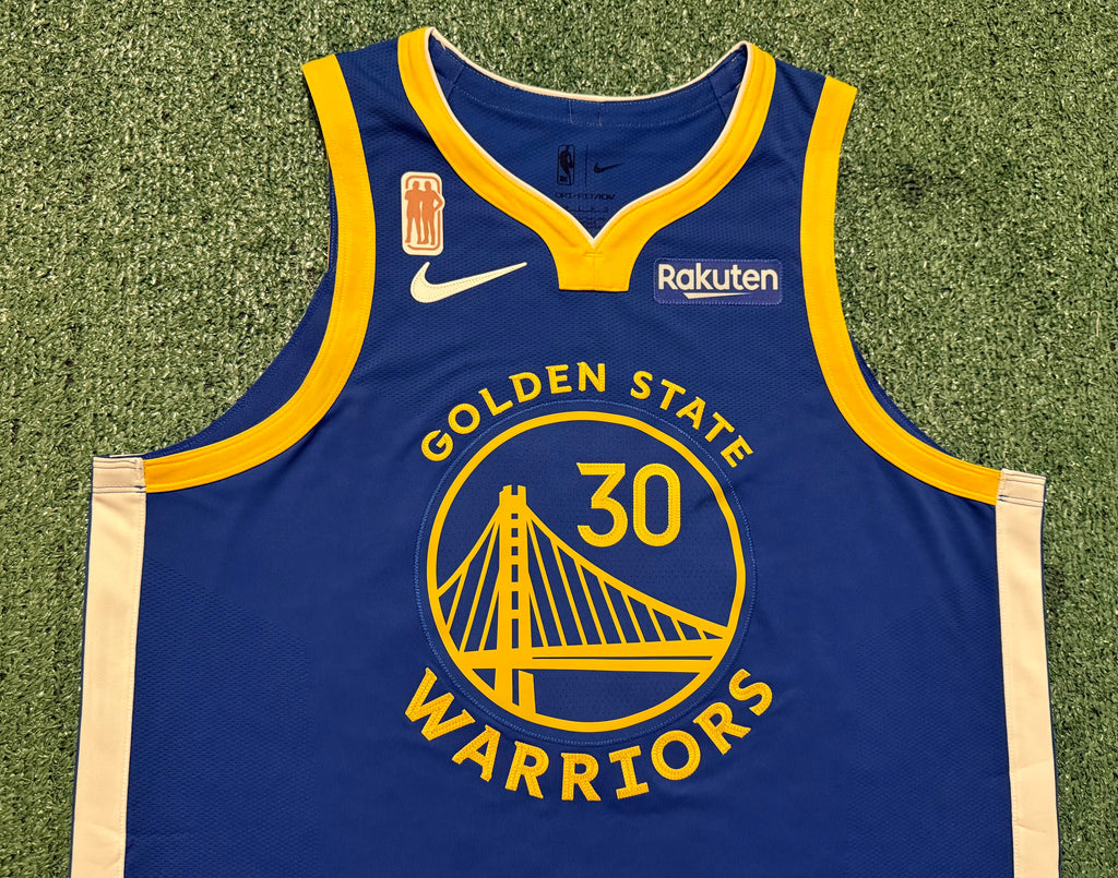 Steph Curry Golden State Warriors Jersey #30 Nike ADV Authentic Blue Size 48 (L) NBA