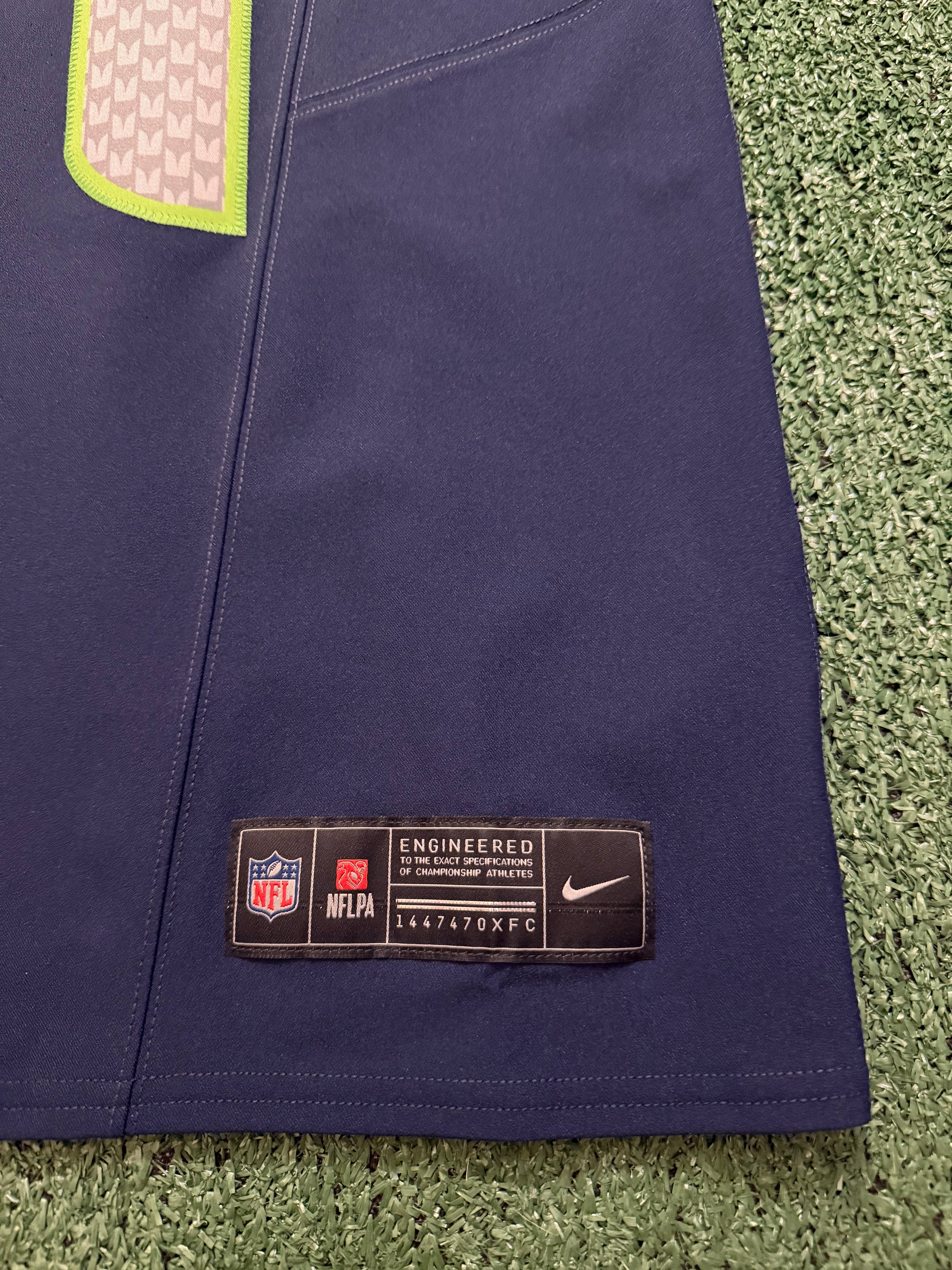 Sam Darnold Seattle Seahawks Jersey #14 Nike Vapor FUSE Elite Navy Size 40 (Medium) NFL