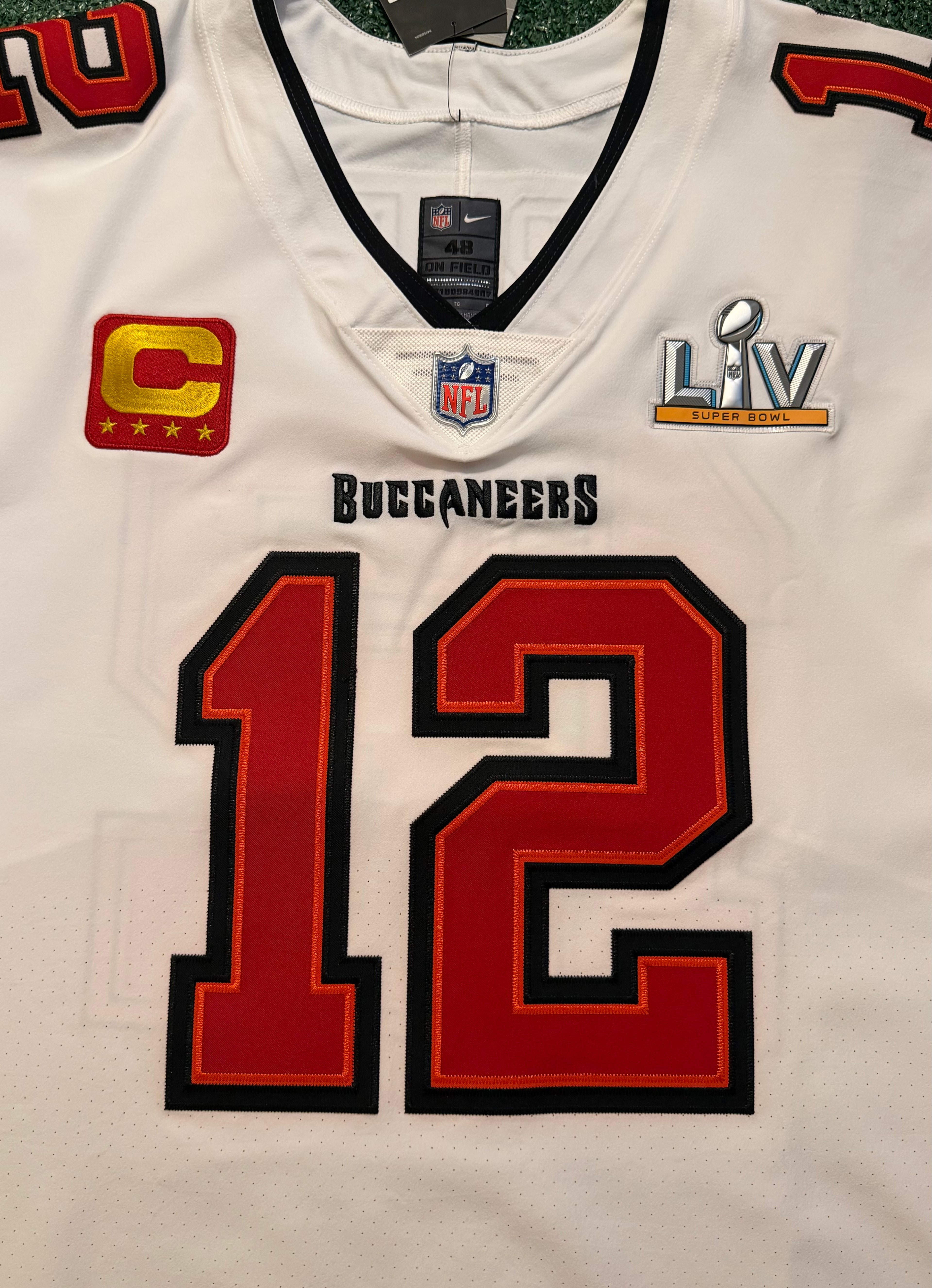 Tom Brady Tampa Bay Buccaneers Jersey #12 Nike Vapor Elite White size 48 (XL) NFL