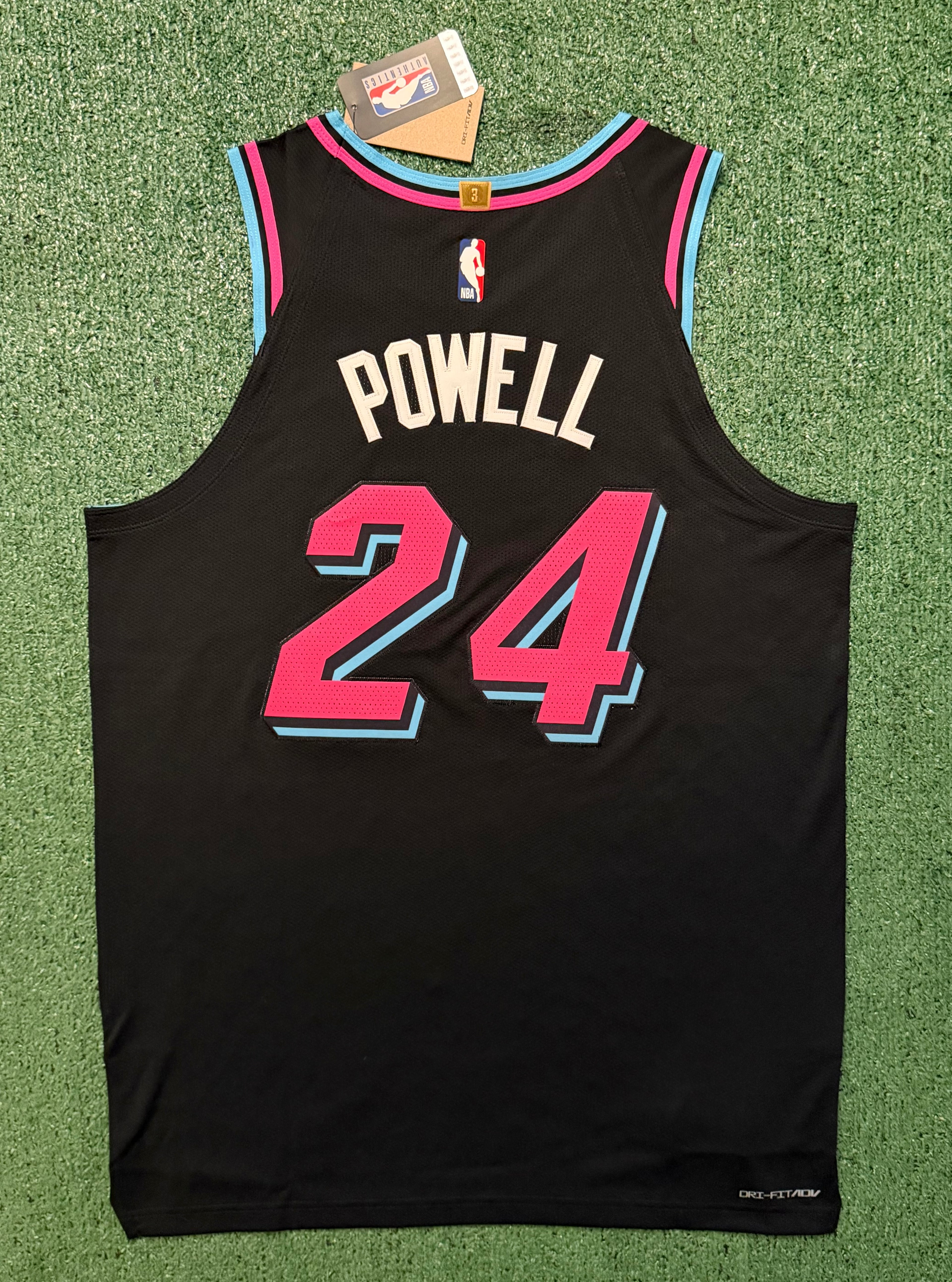 Norman Powell Miami Heat Jersey Nike ADV Authentic Black Size 48 (Large) NBA