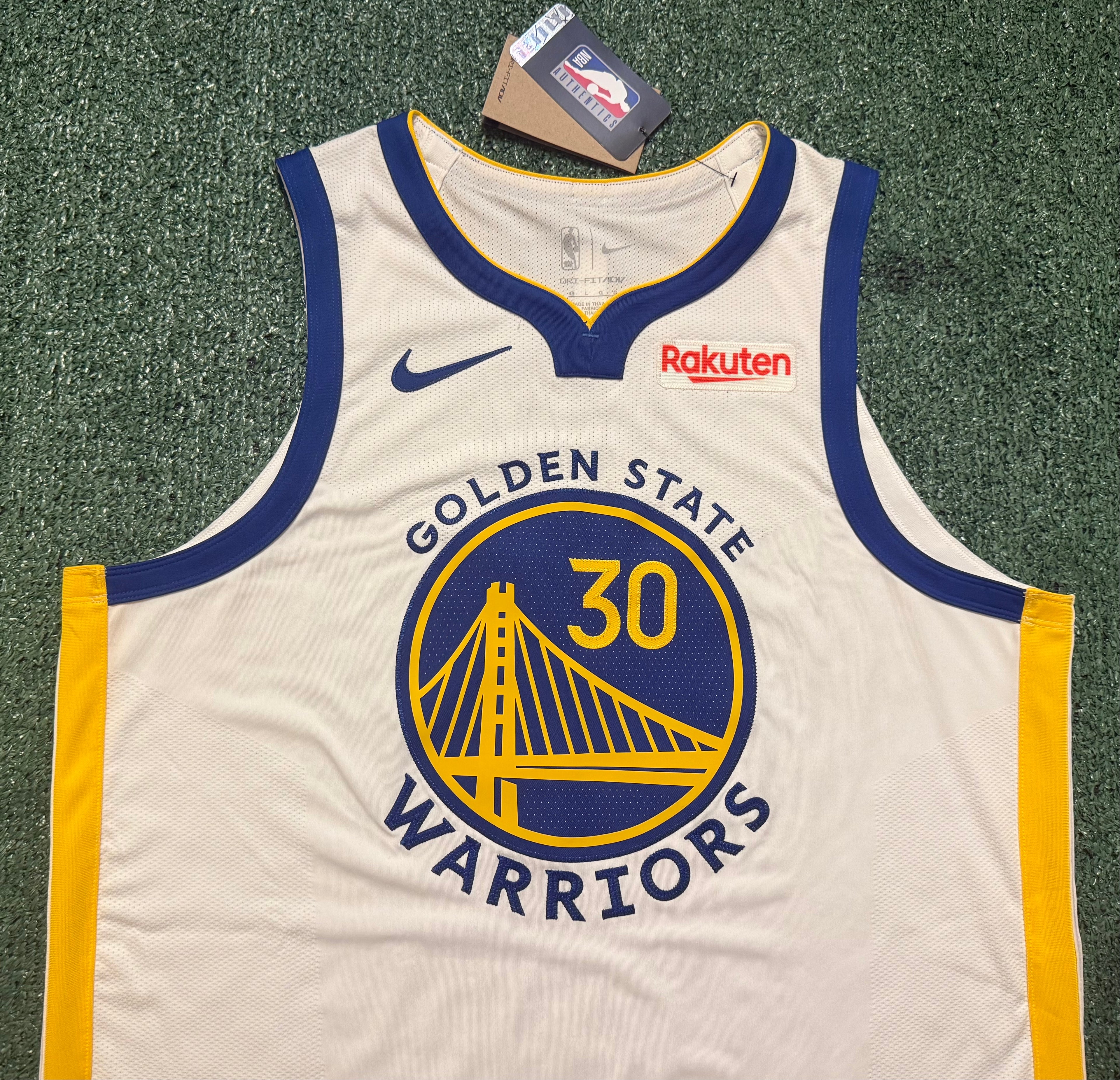 Steph Curry Golden State Warriors Jersey #30 Nike ADV Authentic White Size 48 (L) NBA