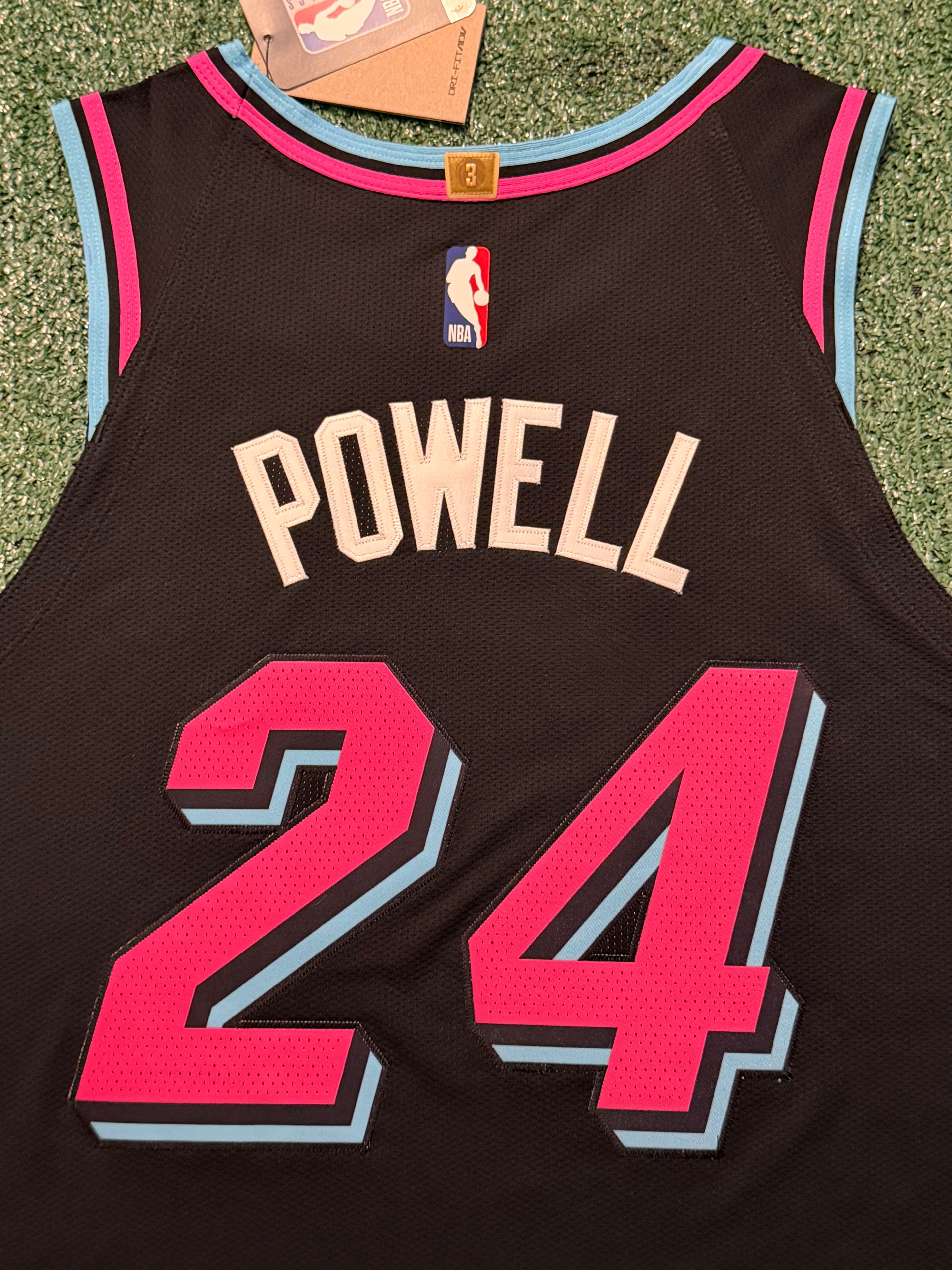 Norman Powell Miami Heat Jersey Nike ADV Authentic Black Size 48 (Large) NBA