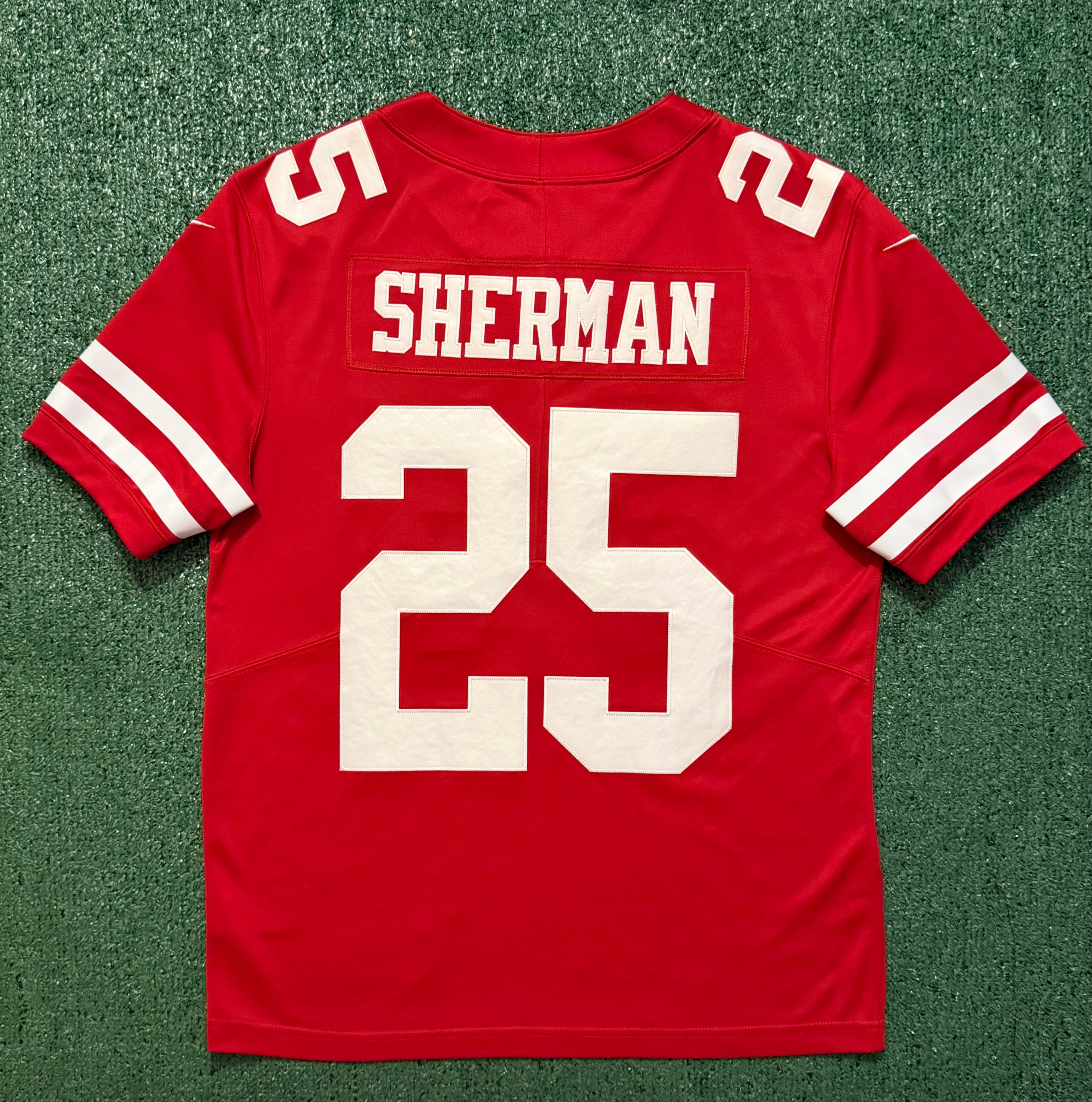 Richard Sherman San Francisco 49ers Jersey #25 Nike Vapor Limited Red Size (Medium) NFL
