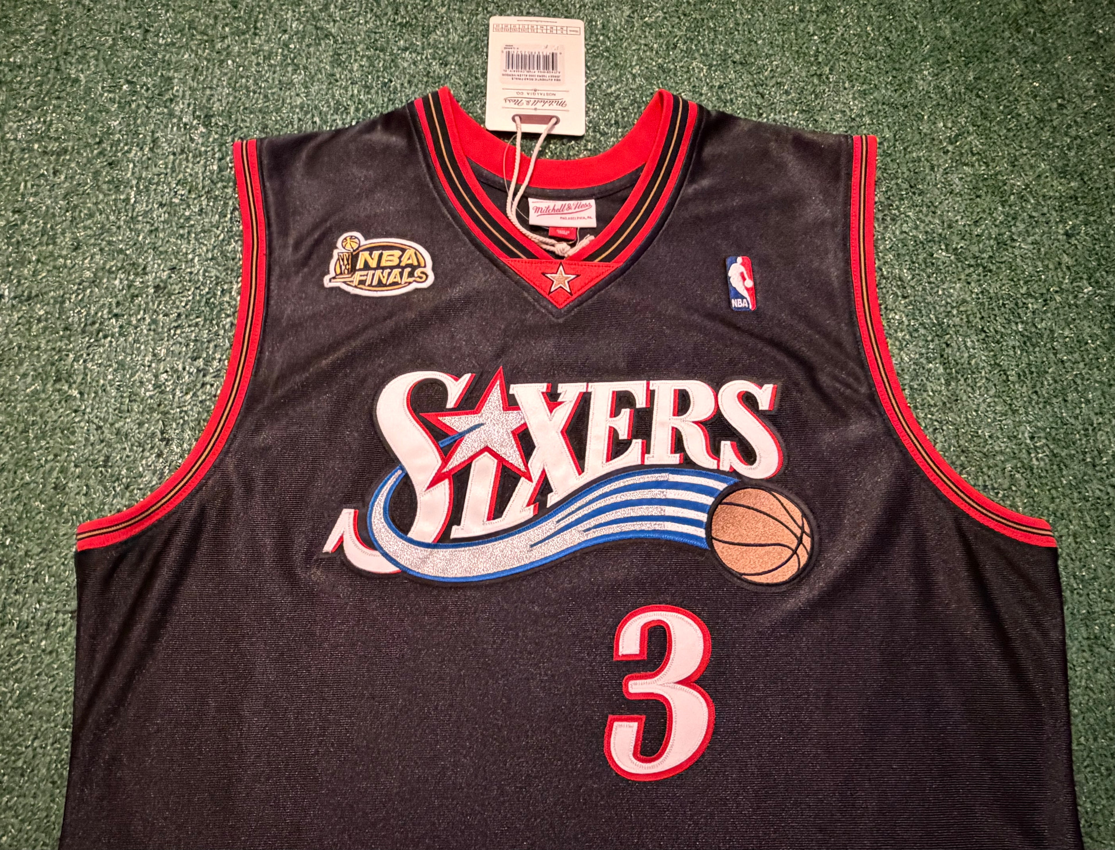 Allen Iverson Philadelphia 76ers Jersey #3 Mitchell & Ness Authentic Black Size 48 (XL) NBA