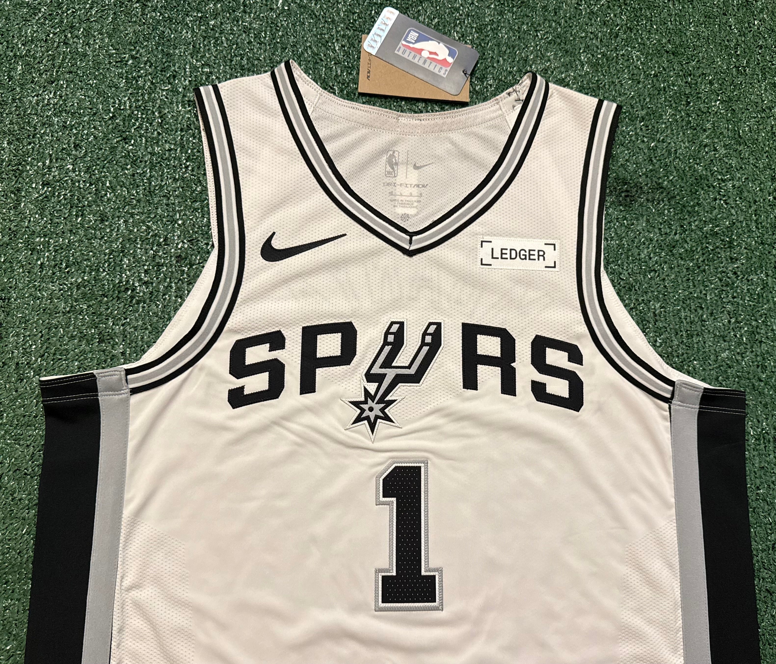 Victor Wembanyama San Antonio Spurs Jersey #1 Nike ADV Authentic White Size 48 (L) NBA