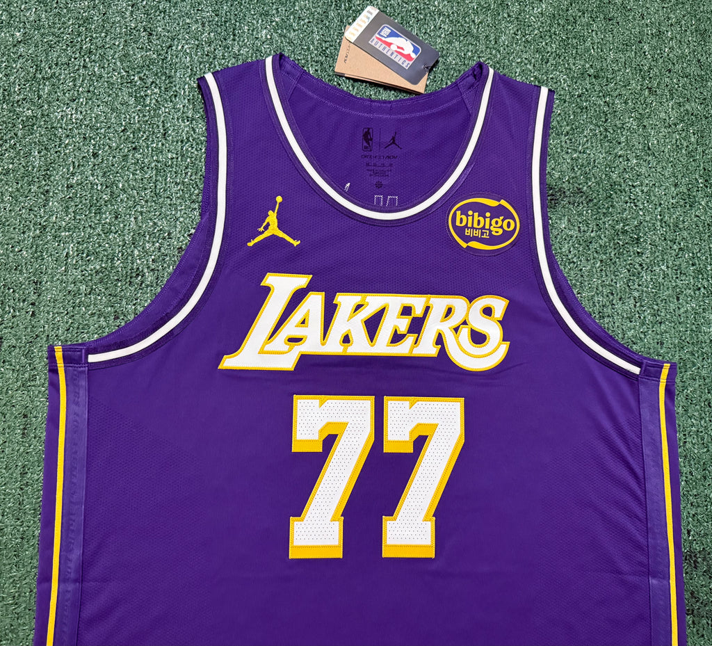 Luka Doncic Los Angeles Lakers Jersey #77 Nike ADV Authentic Purple Size 52 (XL) NBA