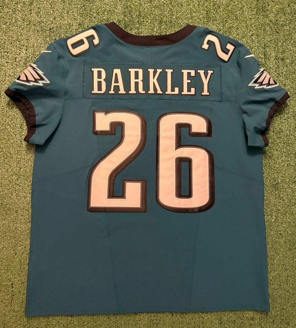 Saquon Barkley Philadelphia Eagles Jersey #26 Nike Vapor FUSE Elite Green Size 48 (XL) NFL