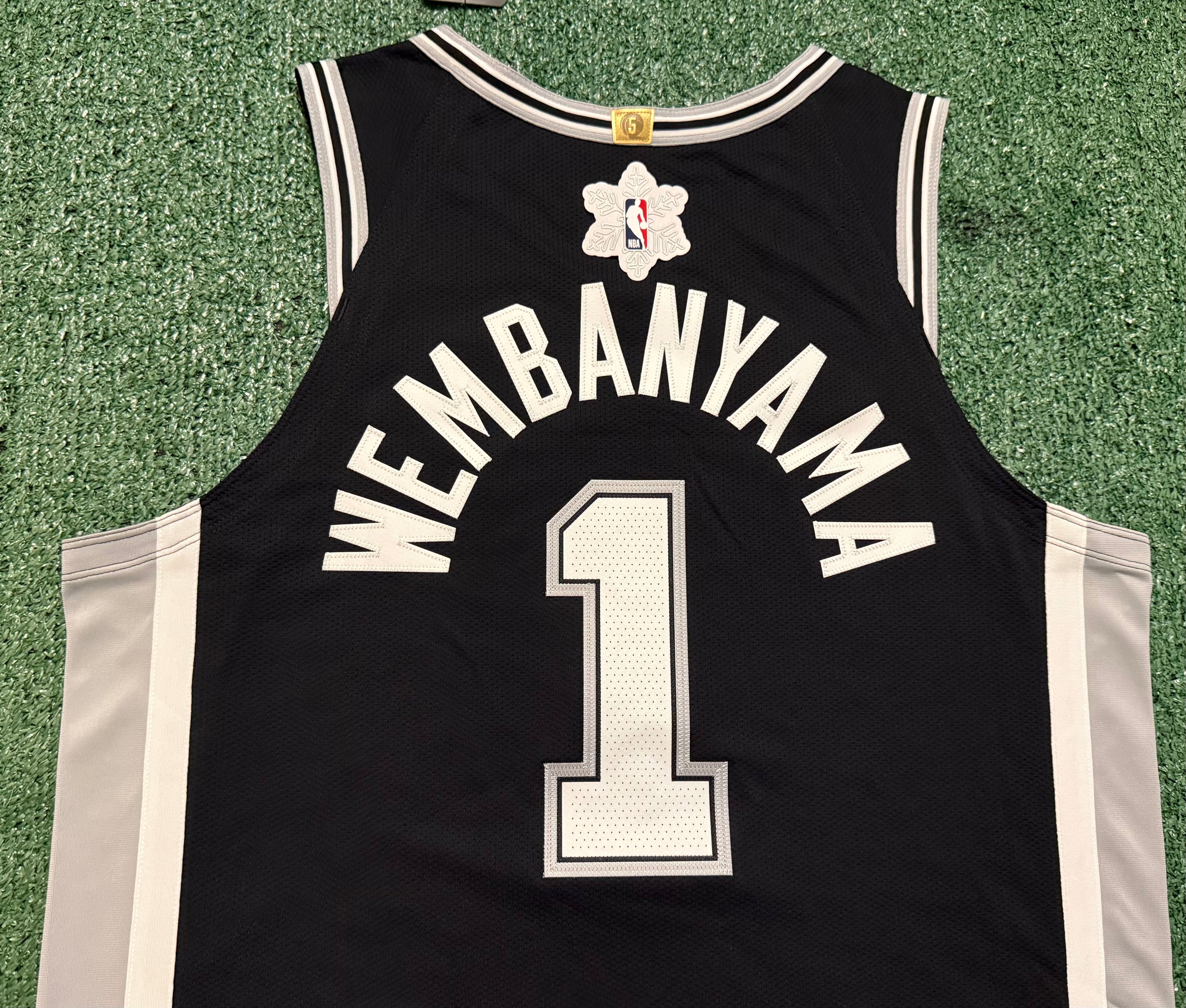 Victor Wembanyama San Antonio Spurs Jersey #1 Nike ADV Authentic Black Size 48 (L) NBA