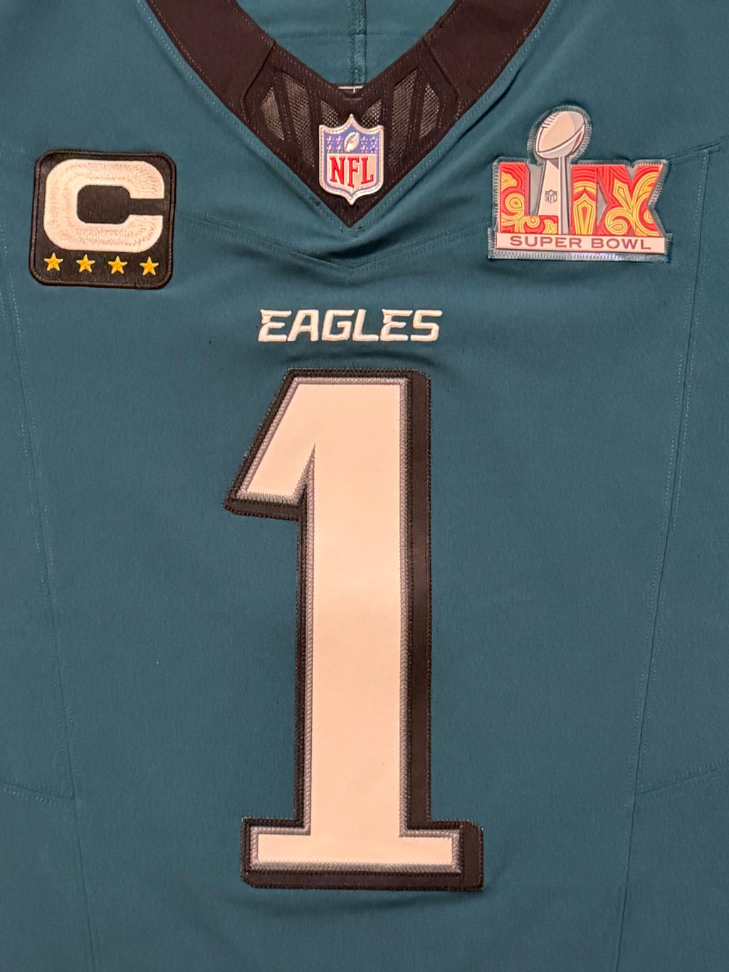 Jalen Hurts Philadelphia Eagles Jersey #1 Nike Vapor FUSE Elite Green size 40 (Medium) NFL