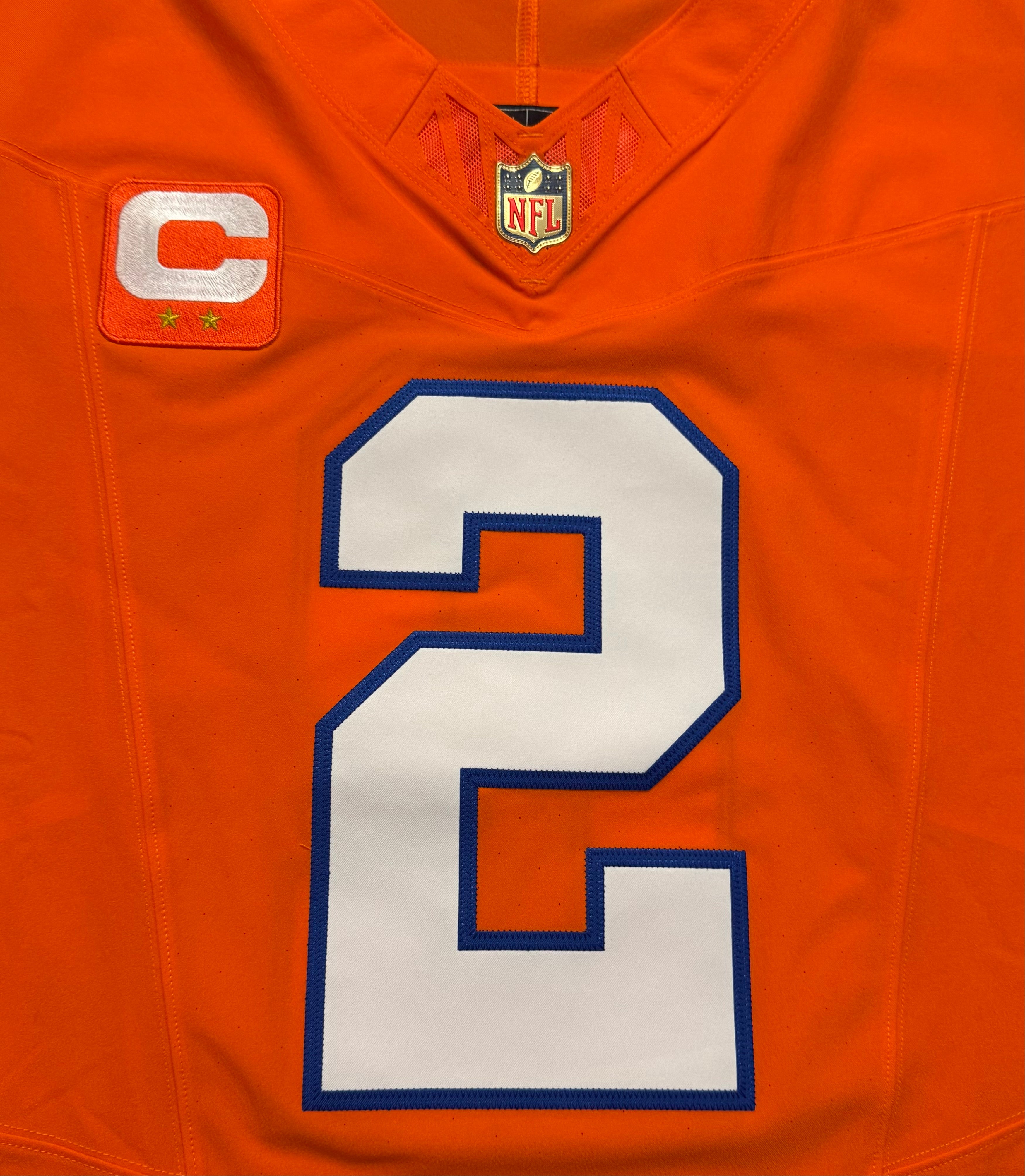 Pat Surtain II Denver Broncos Jersey #2 Nike Vapor Fuse Elite Orange Size 52 (XXL) NFL