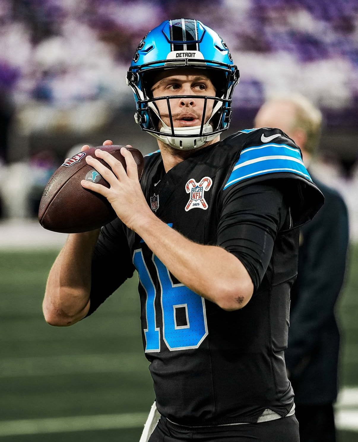Jared Goff Detroit Lions Jersey #16  Nike Vapor FUSE Elite Black Size 48 (XL) NFL