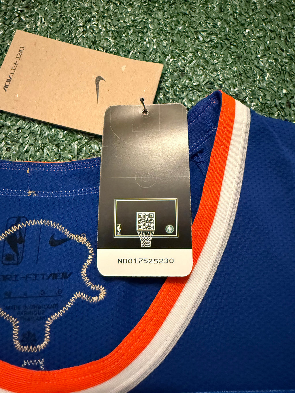 Jalen Brunson New York Knicks Jersey #11 Finals Nike ADV Authentic Blue Size 48 (L) NBA