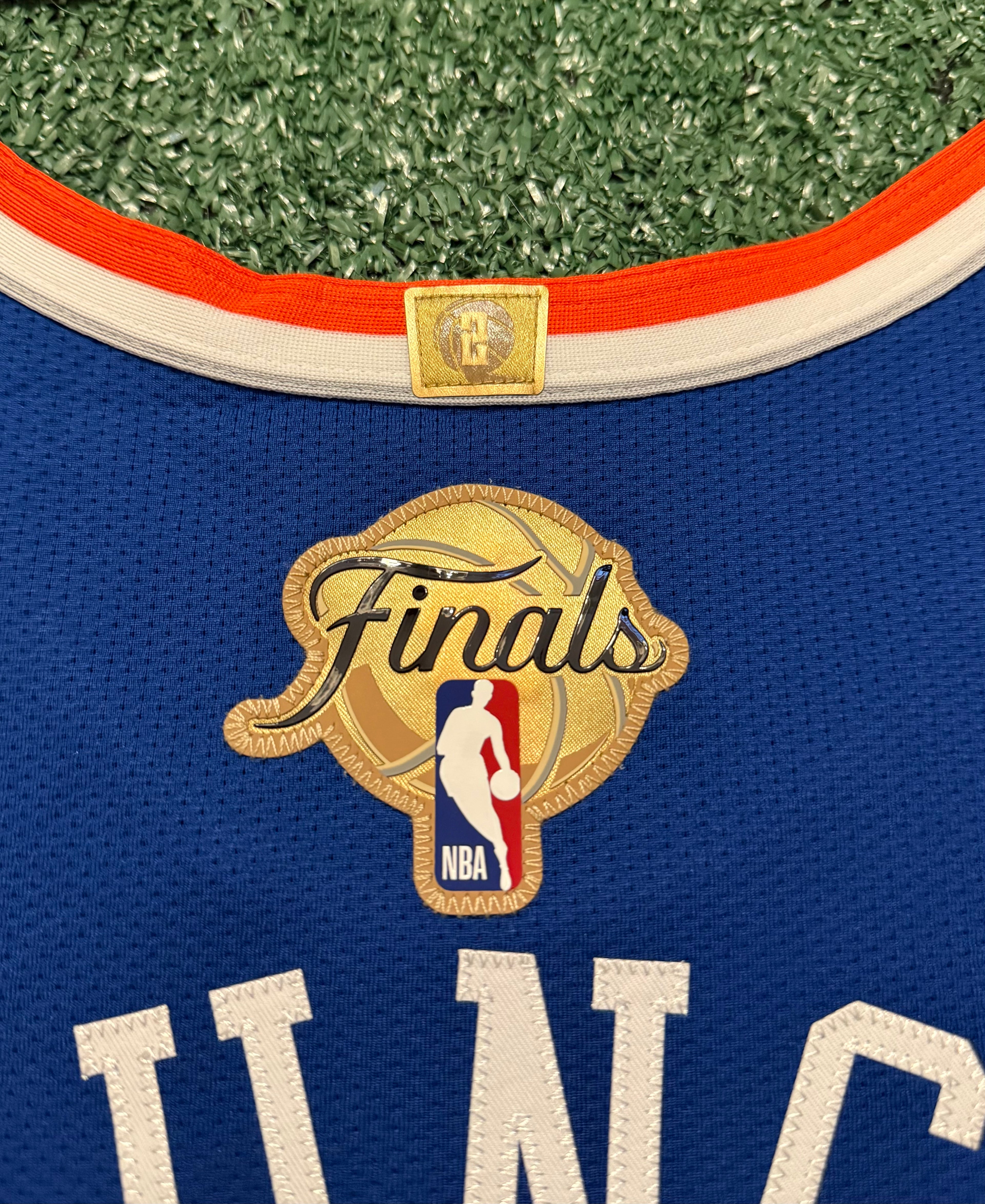 Jalen Brunson New York Knicks Jersey #11 Finals Nike ADV Authentic Blue Size 44 (M) NBA