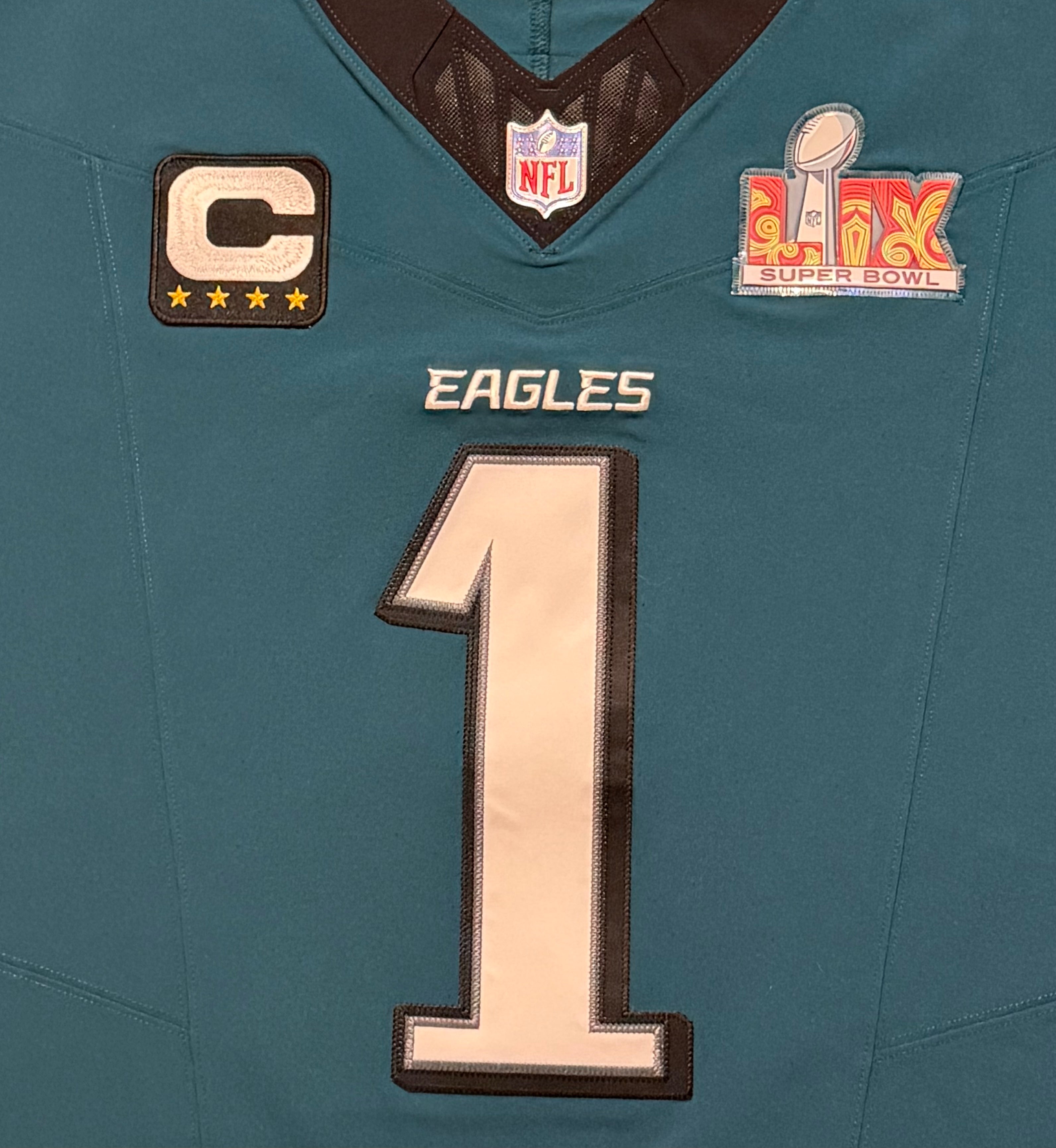 Jalen Hurts Philadelphia Eagles Jersey #1 Nike Vapor FUSE Elite Green size 44 (Large) NFL