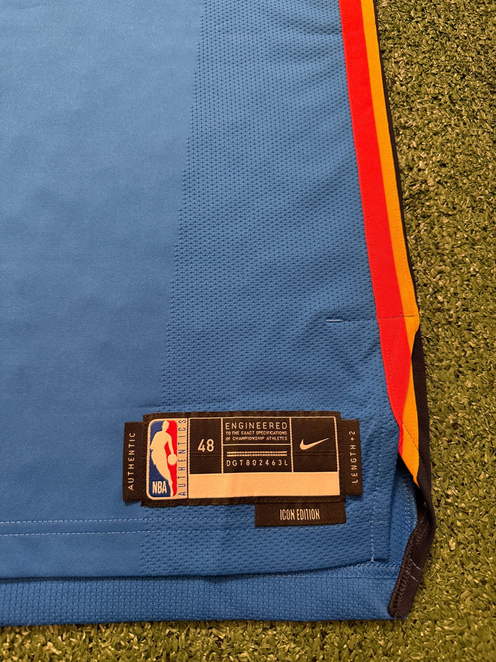 Shai Gilgeous-Alexander Oklahoma City Thunder Jersey #2 Nike ADV Authentic Blue Size 48 (L) NBA