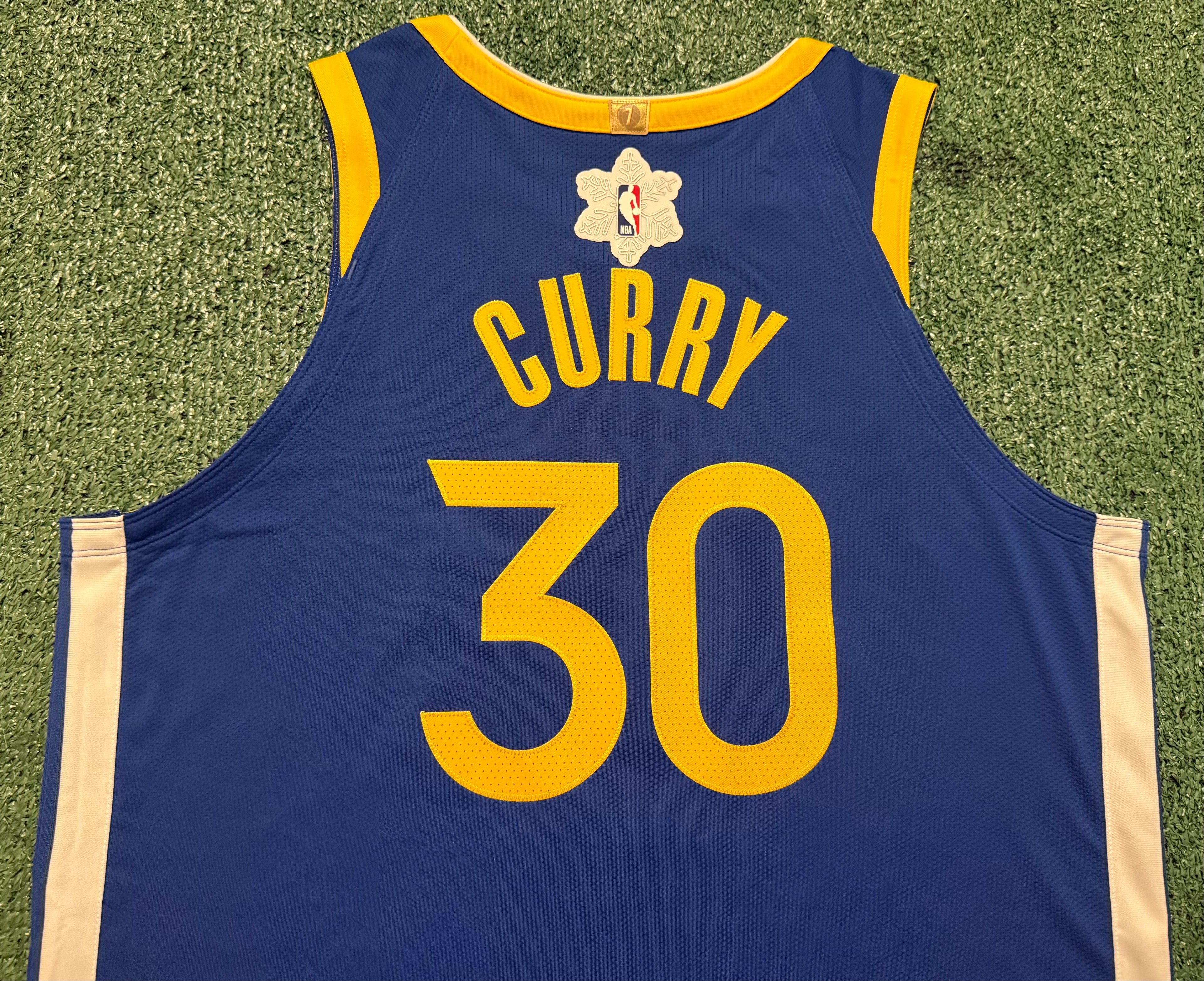 Steph Curry Golden State Warriors Jersey #30 Nike ADV Authentic Blue Size 48 (L) NBA