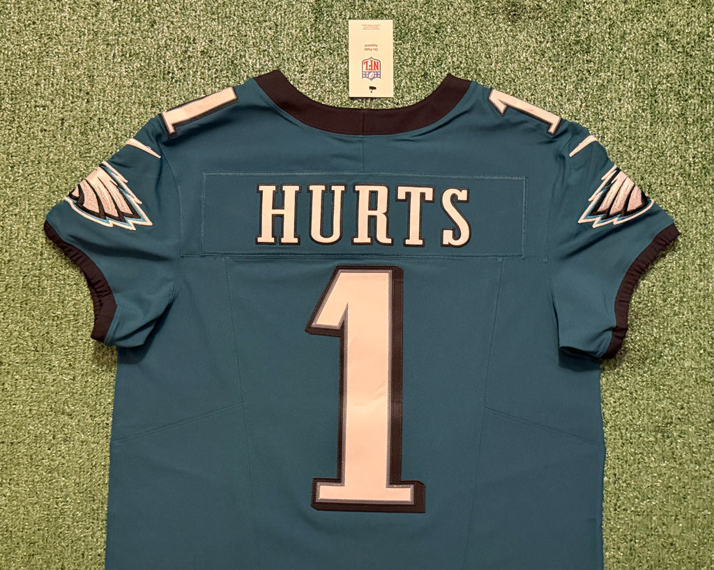 Jalen Hurts Philadelphia Eagles Jersey #1 Nike Vapor FUSE Elite Green size 44 (Large) NFL