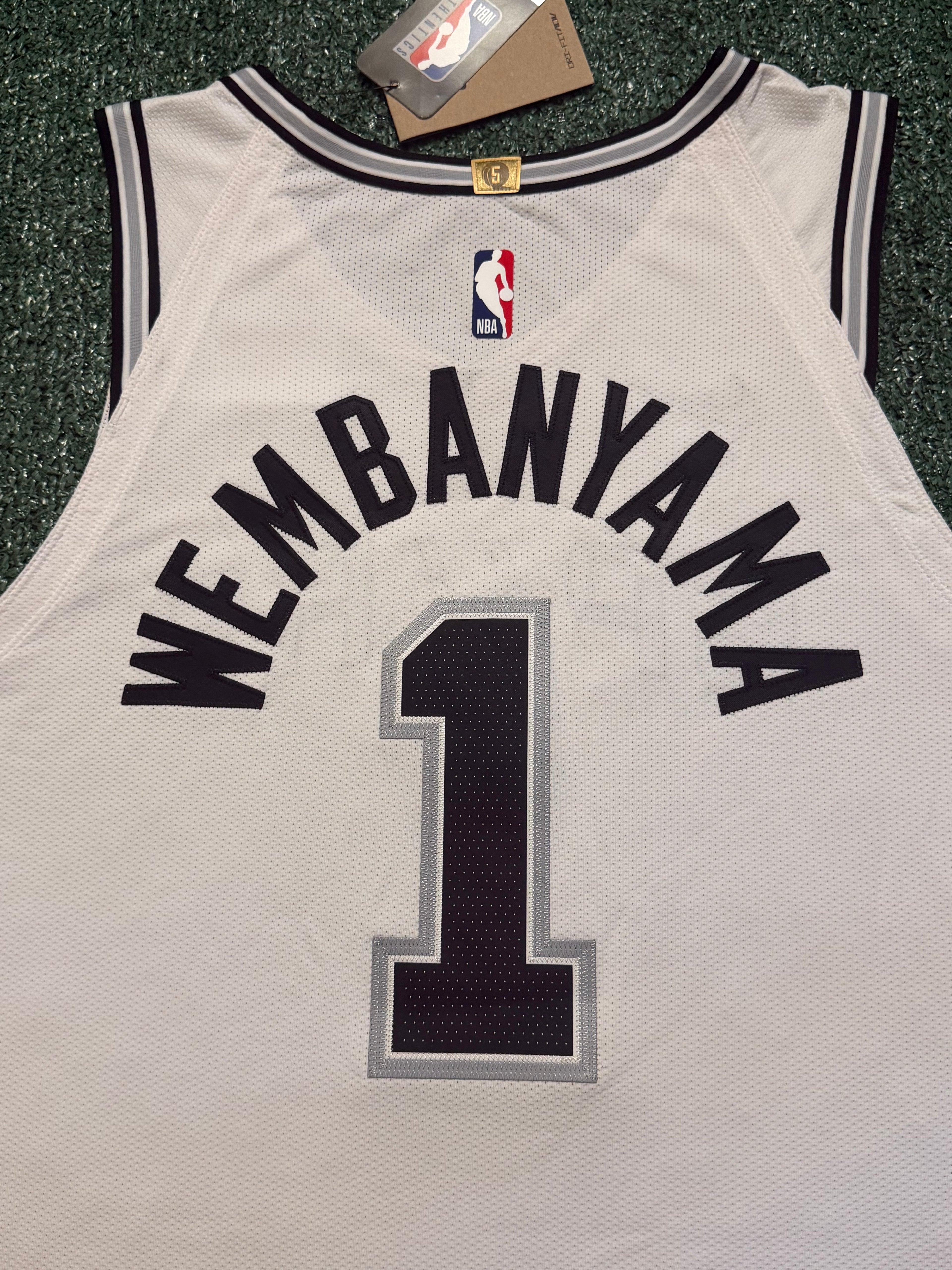 Victor Wembanyama San Antonio Spurs Jersey #1 Nike ADV Authentic White Size 52 (XL) NBA