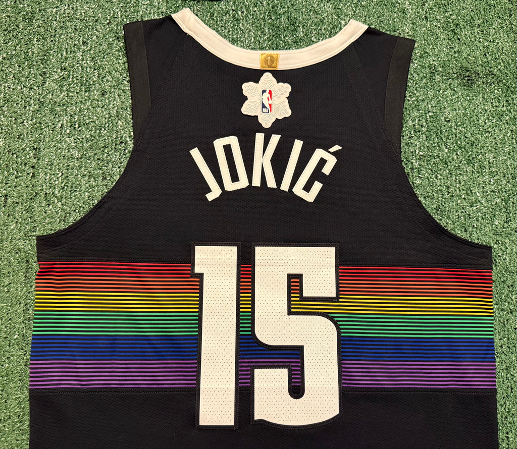 Nikola Jokic Denver Nuggets Jersey #15 Nike ADV Authentic Black Size 44 (M) NBA
