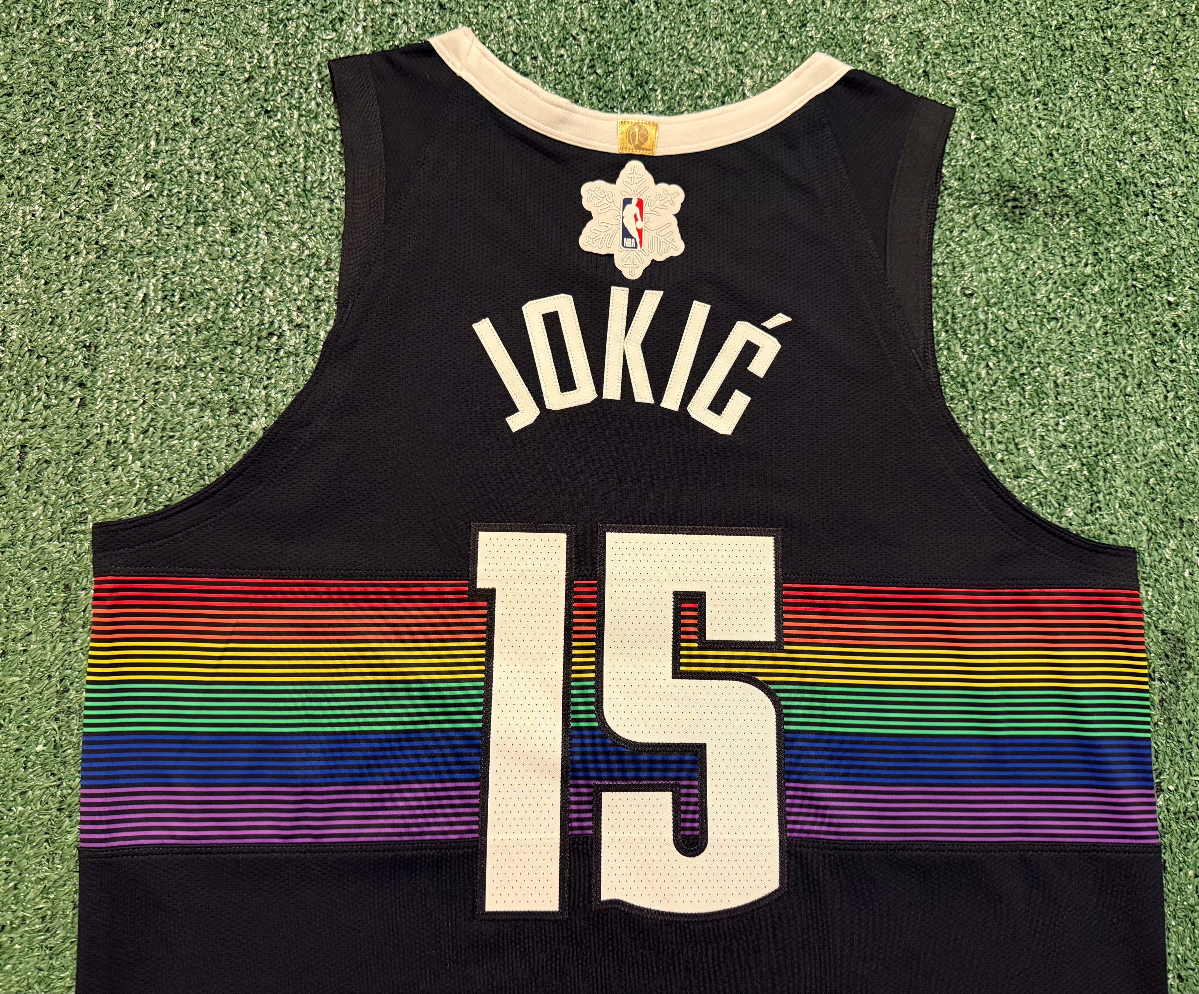 Nikola Jokic Denver Nuggets Jersey #15 Nike ADV Authentic Black Size 48 (L) NBA
