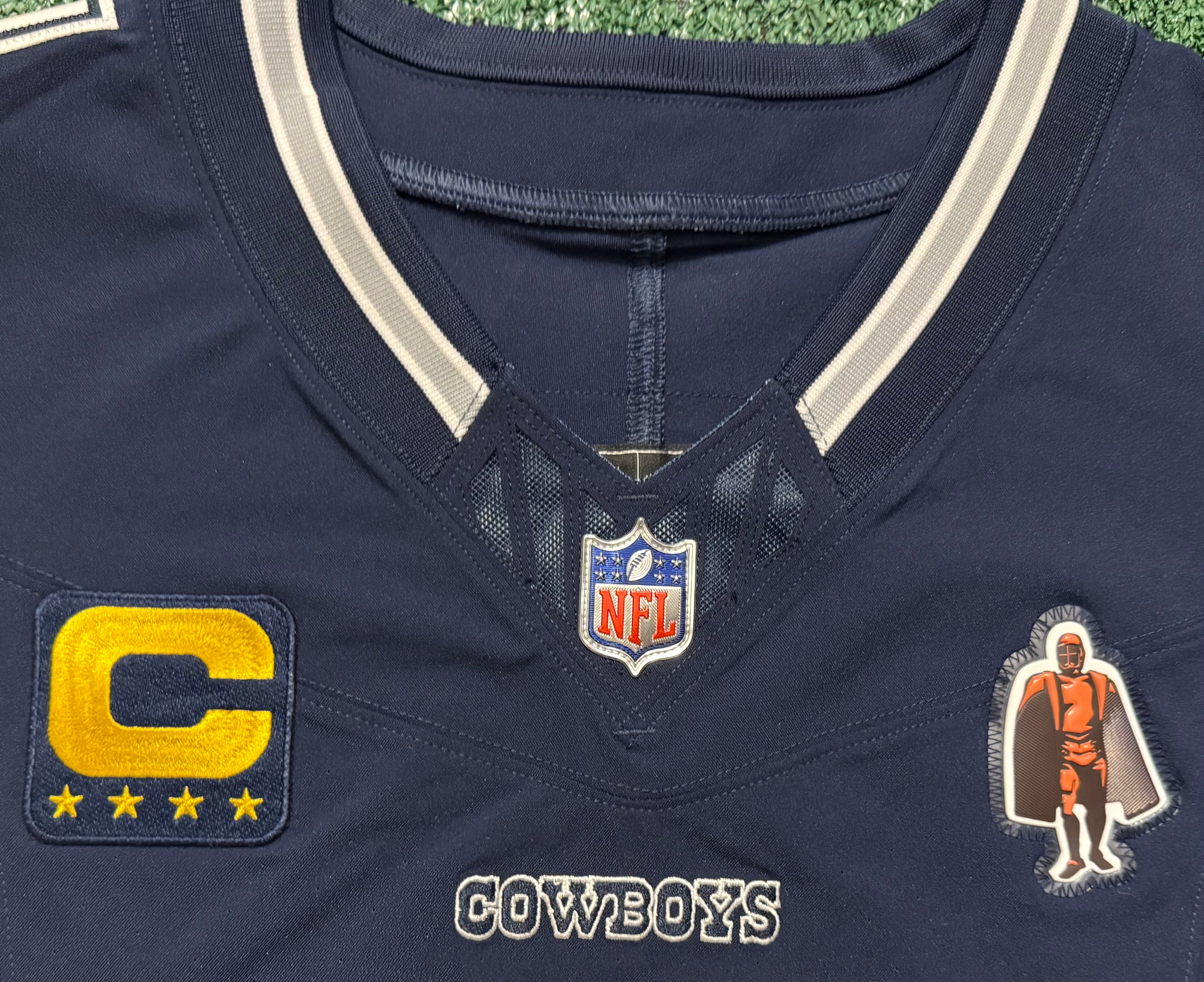 Dak Prescott Dallas Cowboys Jersey #4 Nike Vapor Fuse Elite Navy Size 44 (Large) NFL