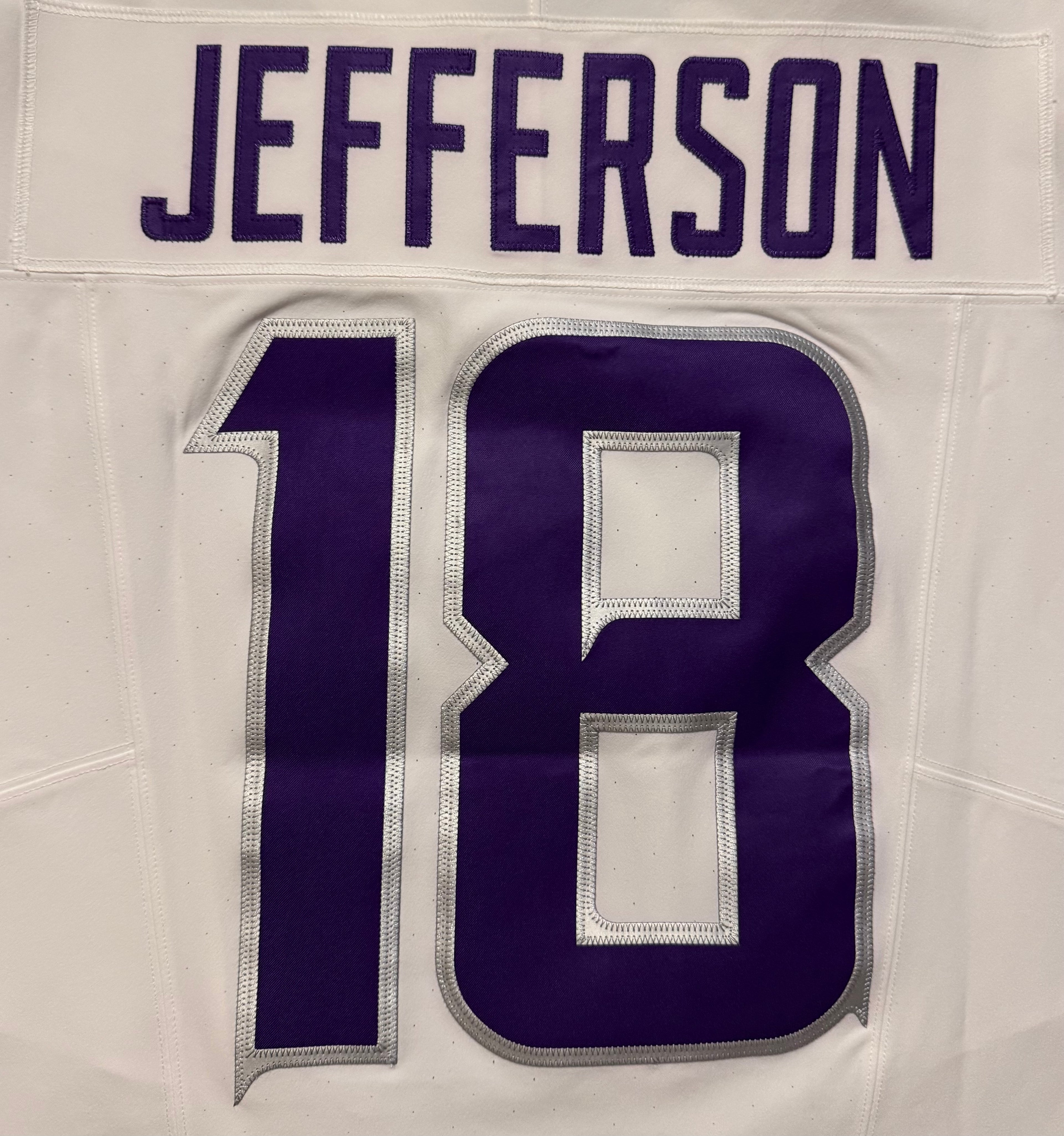 Justin Jefferson Minnesota Vikings Jersey #18 Nike Vapor FUSE Elite White Size 48 (XL) NFL