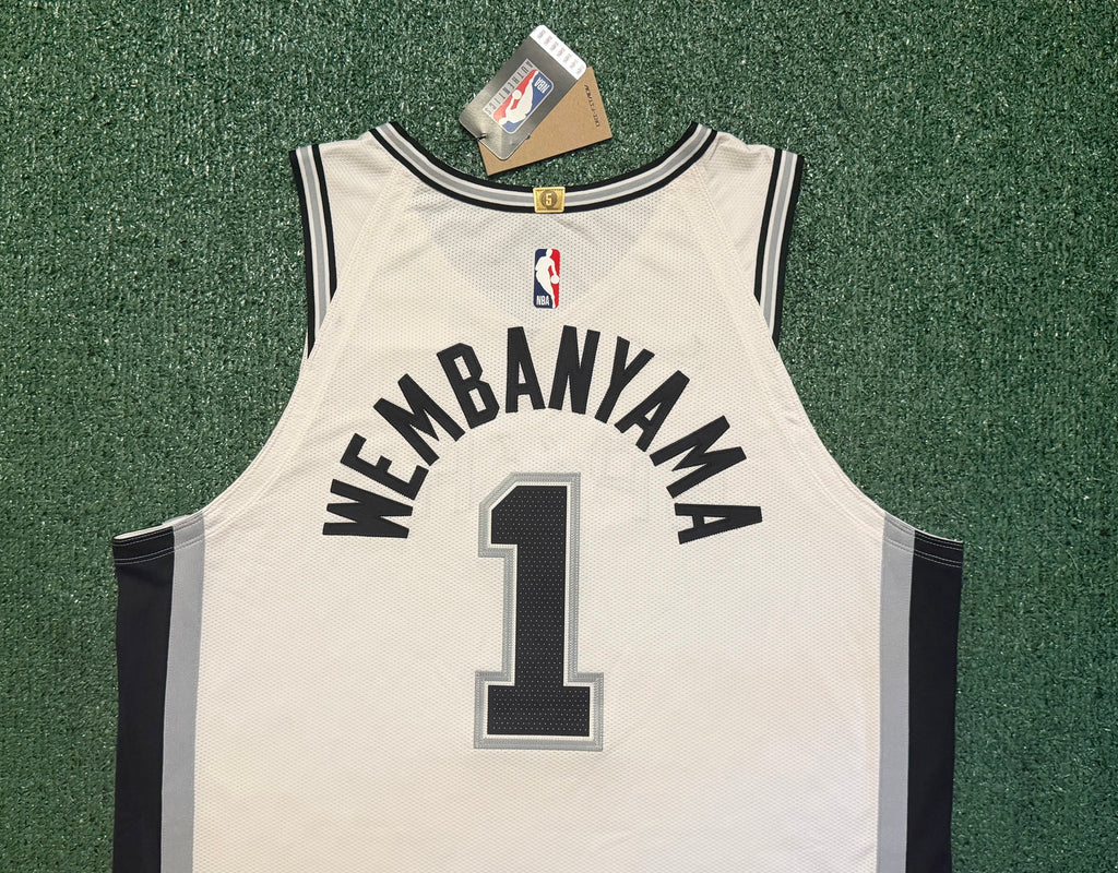 Victor Wembanyama San Antonio Spurs Jersey #1 Nike ADV Authentic White Size 52 (XL) NBA